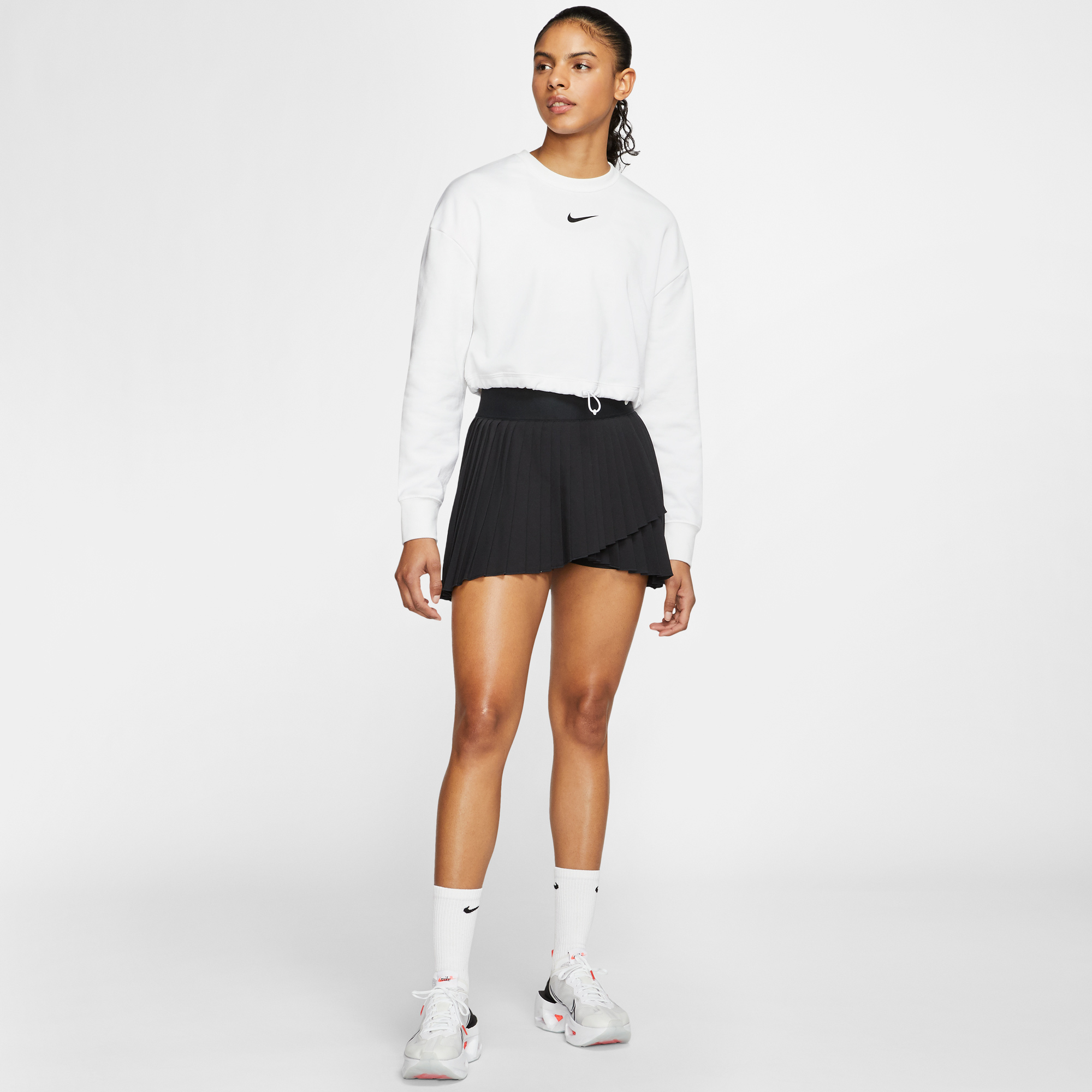 Nike Sportswear Swoosh Crew Kadın Beyaz Sweatshirt