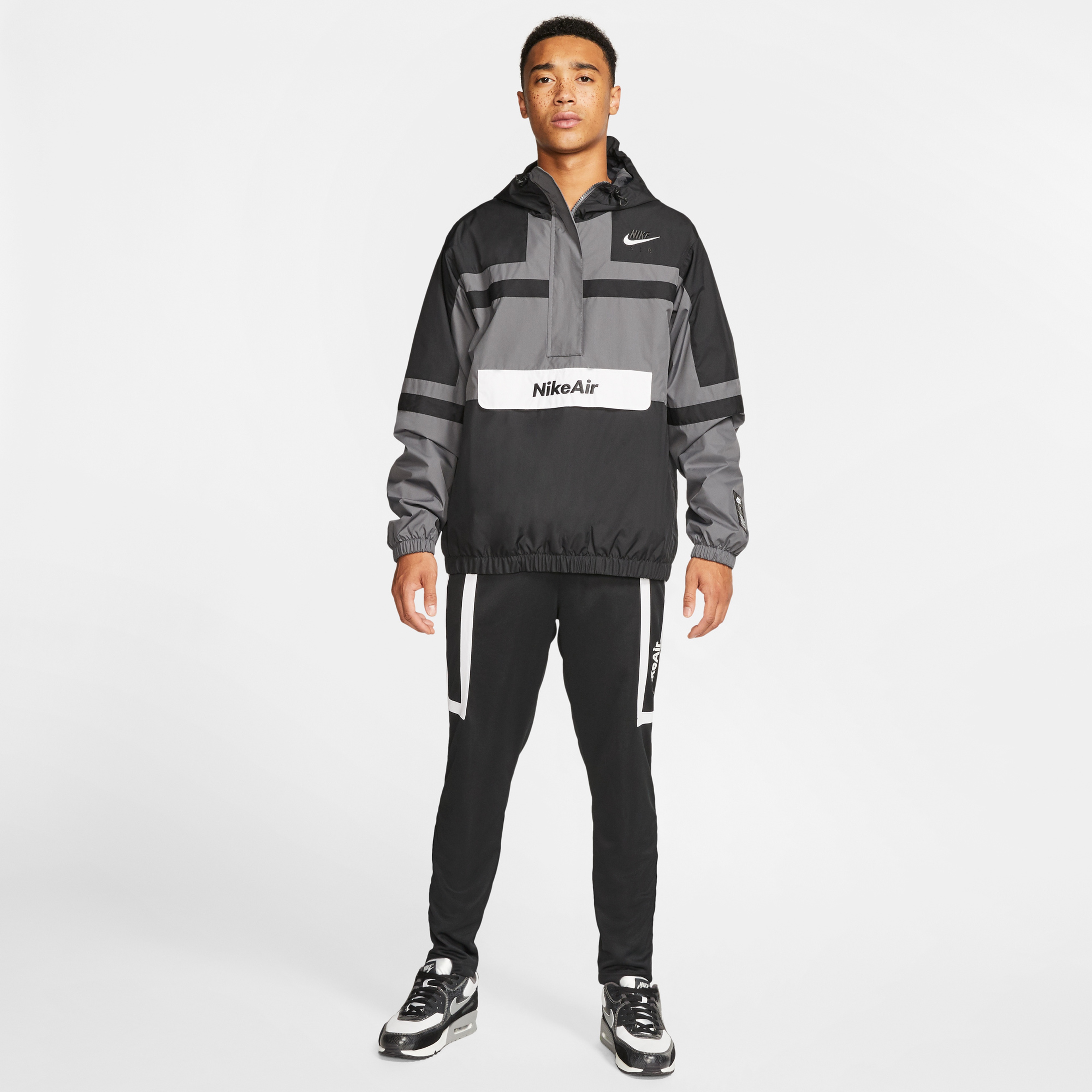 Nike Sportswear Air Erkek Siyah-Gri CeketMCJ4834| Occasion