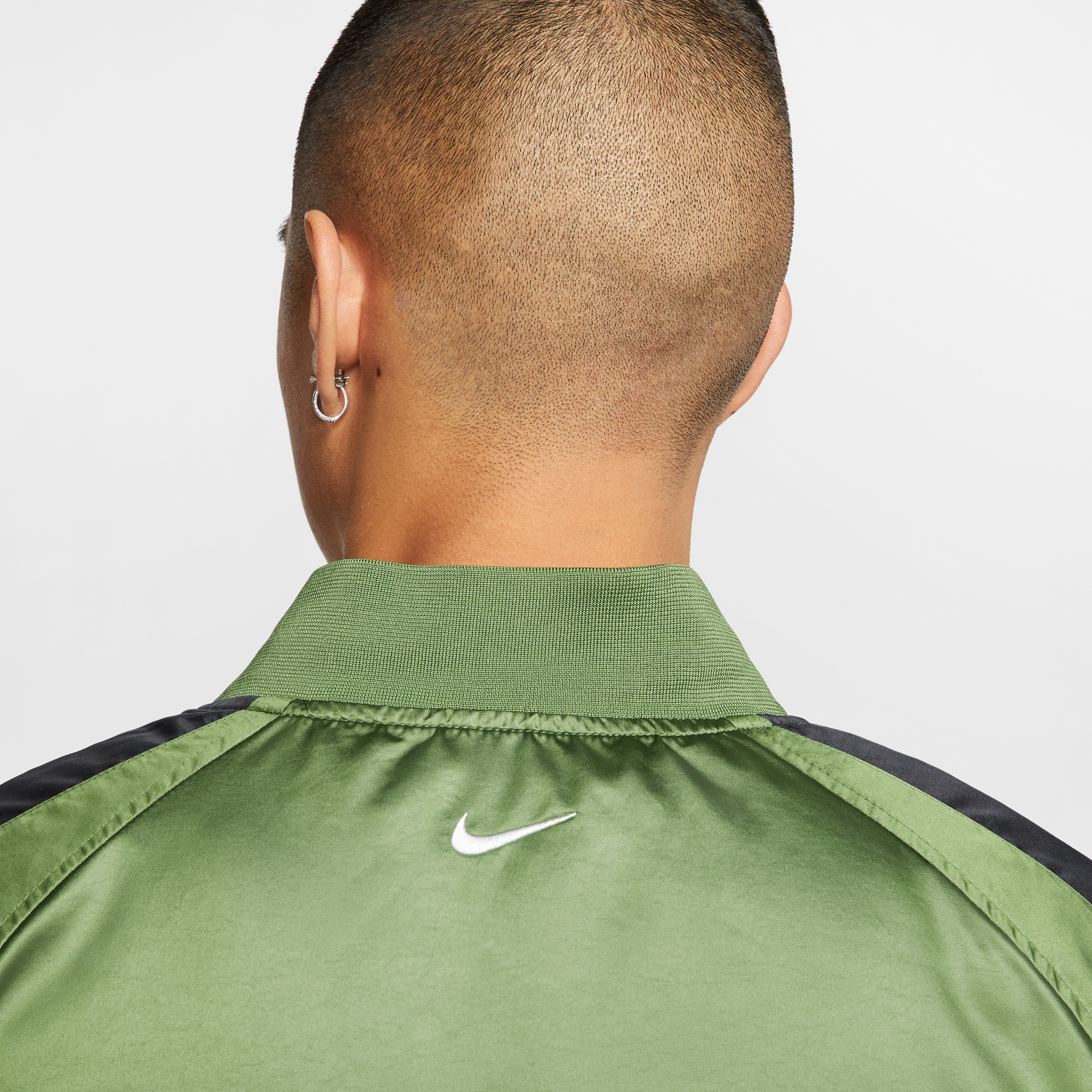 Nike Sportswear Swoosh Bomber Çift Taraflı Erkek Yeşil-Siyah Ceket