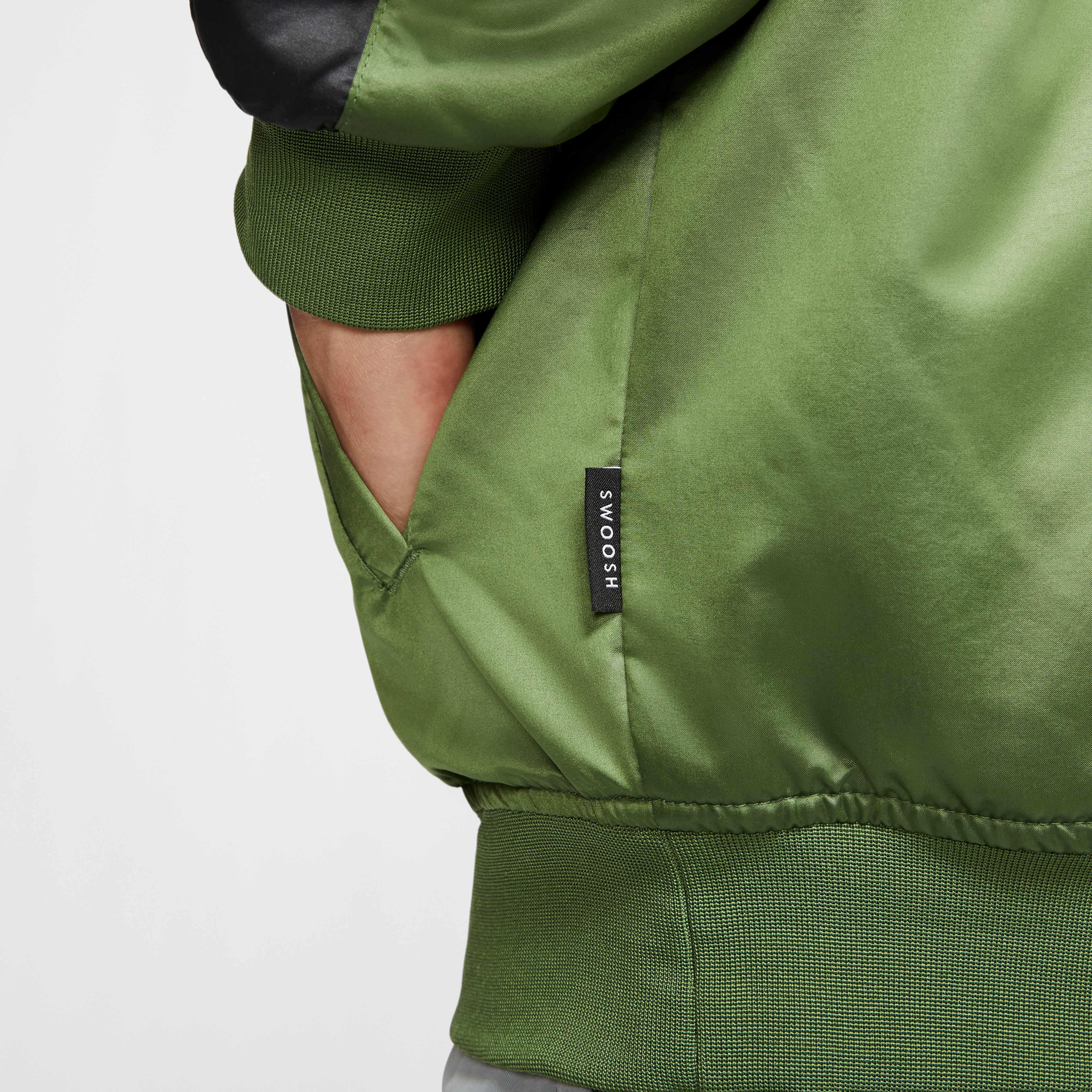 Nike Sportswear Swoosh Bomber Çift Taraflı Erkek Yeşil-Siyah Ceket