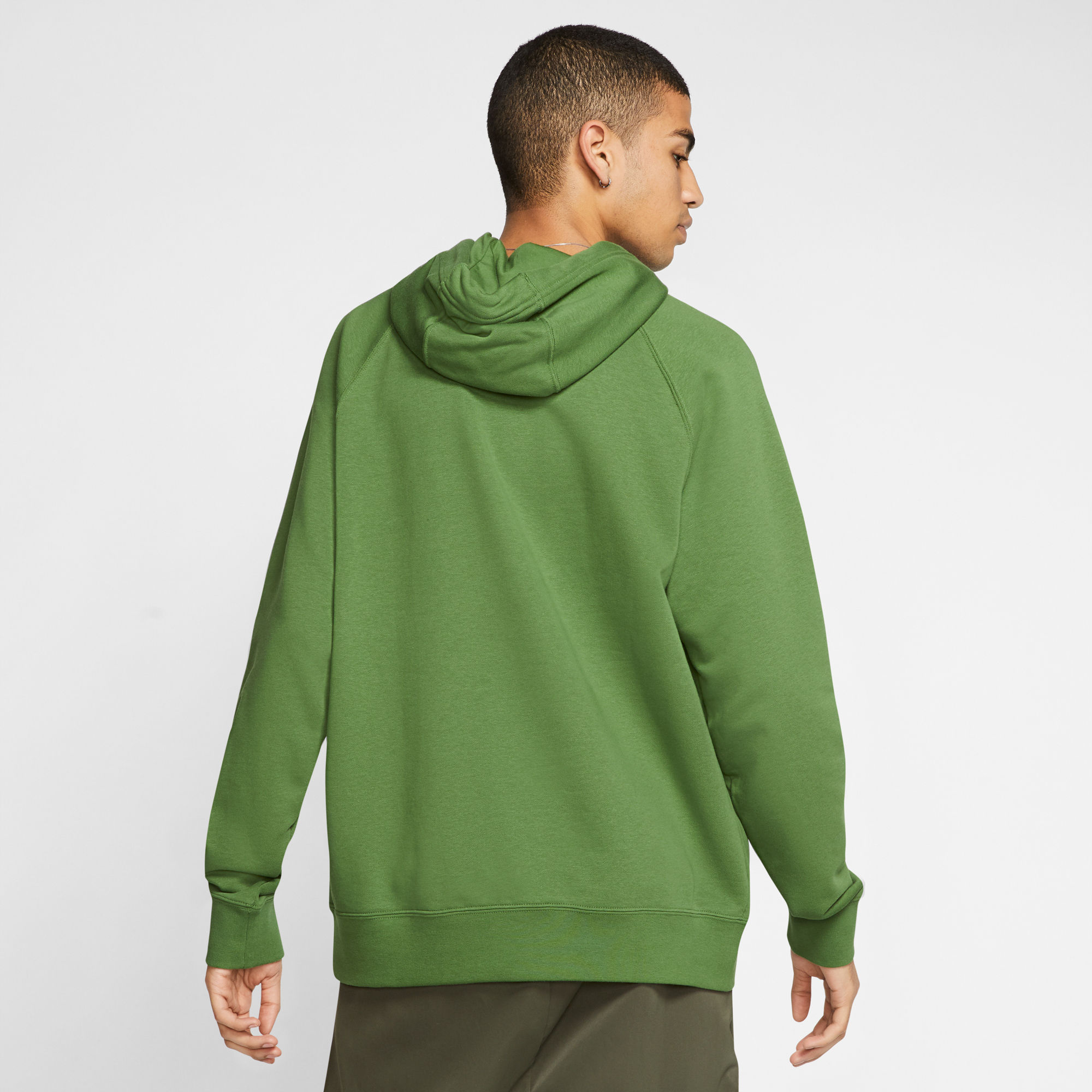 Nike Sportswear Swoosh Erkek Yeşil Kapüşonlu Sweatshirt