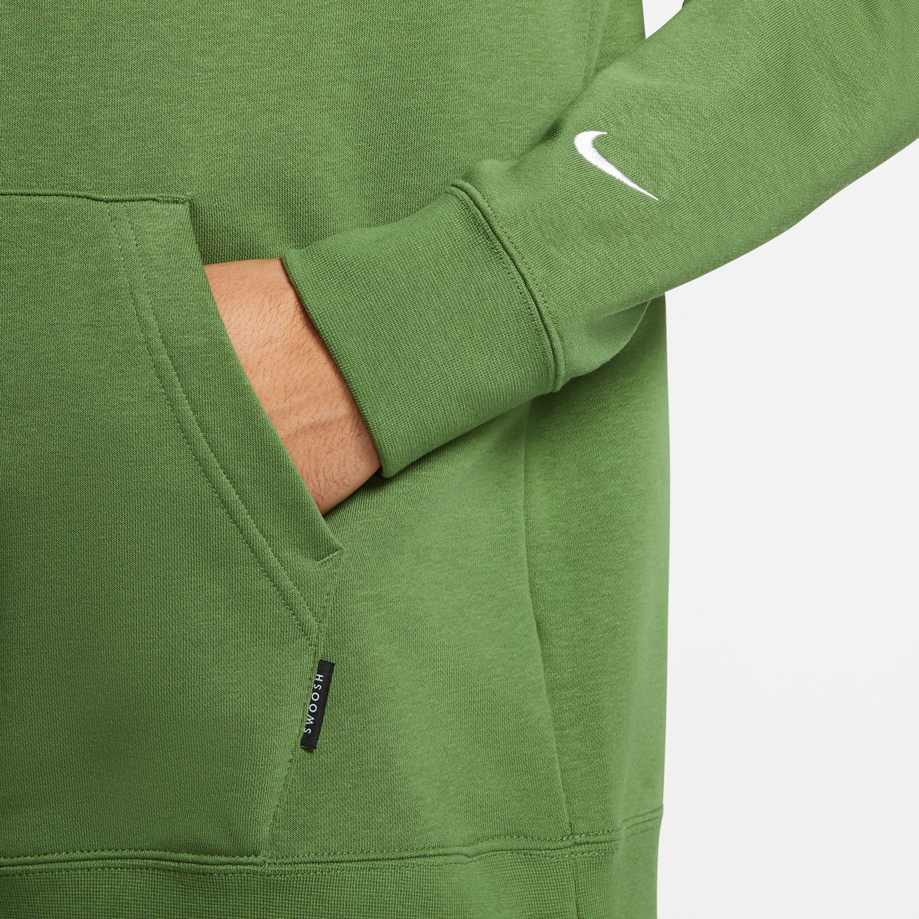 Nike Sportswear Swoosh Erkek Yeşil Kapüşonlu Sweatshirt