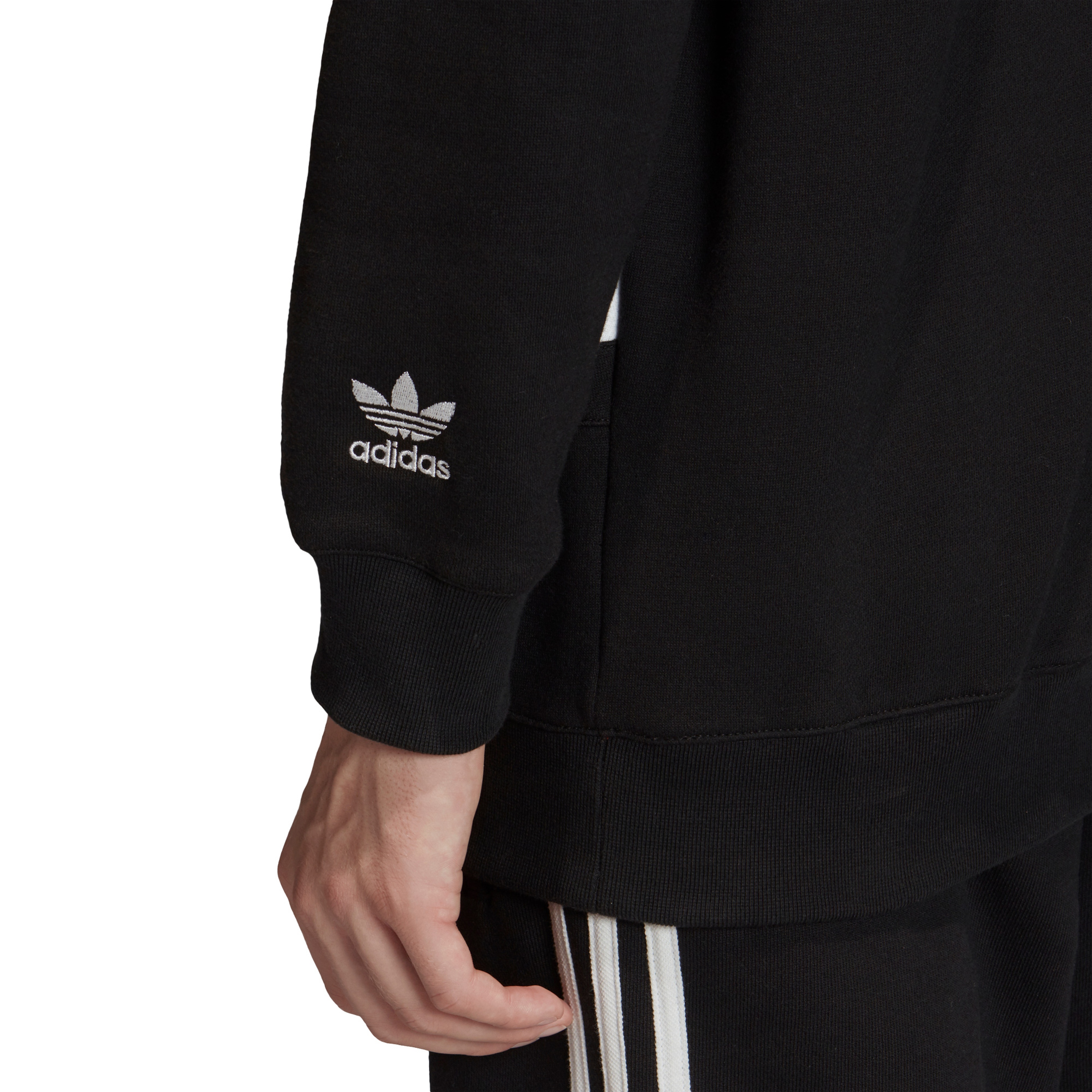adidas BG Trefoil Erkek Siyah Sweatshirt