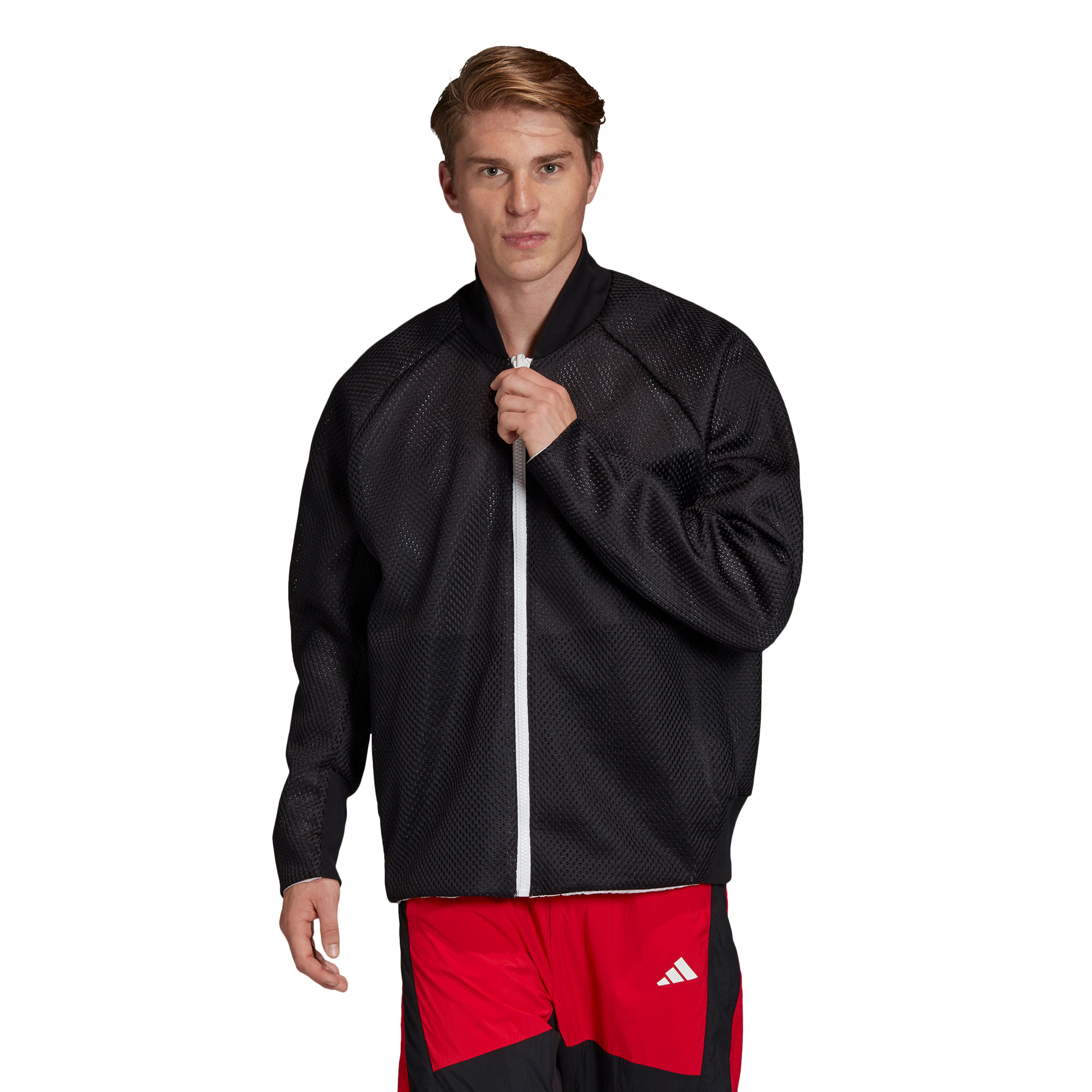 adidas VRCT Oversize Erkek Beyaz Çift Taraflı Ceket