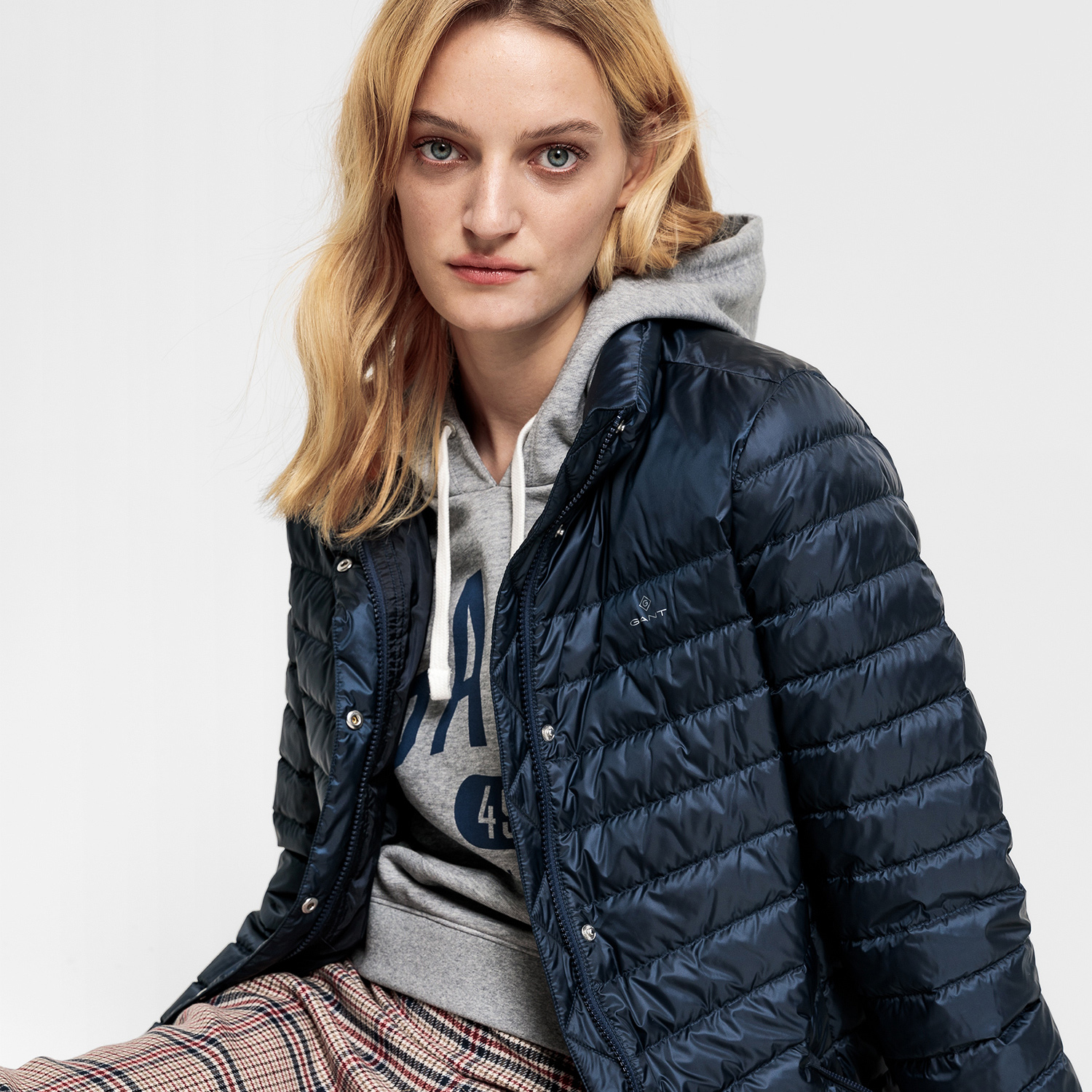 GANT Kadın Mavi Kaz Tüyü Mont