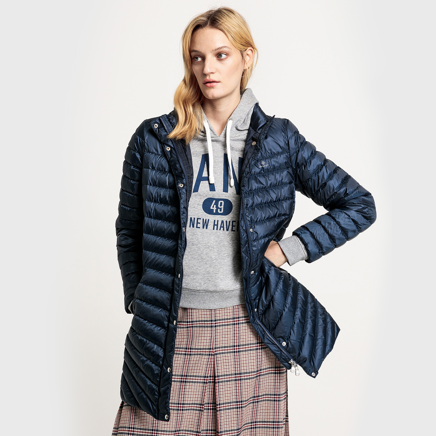 GANT Kadın Mavi Kaz Tüyü Mont