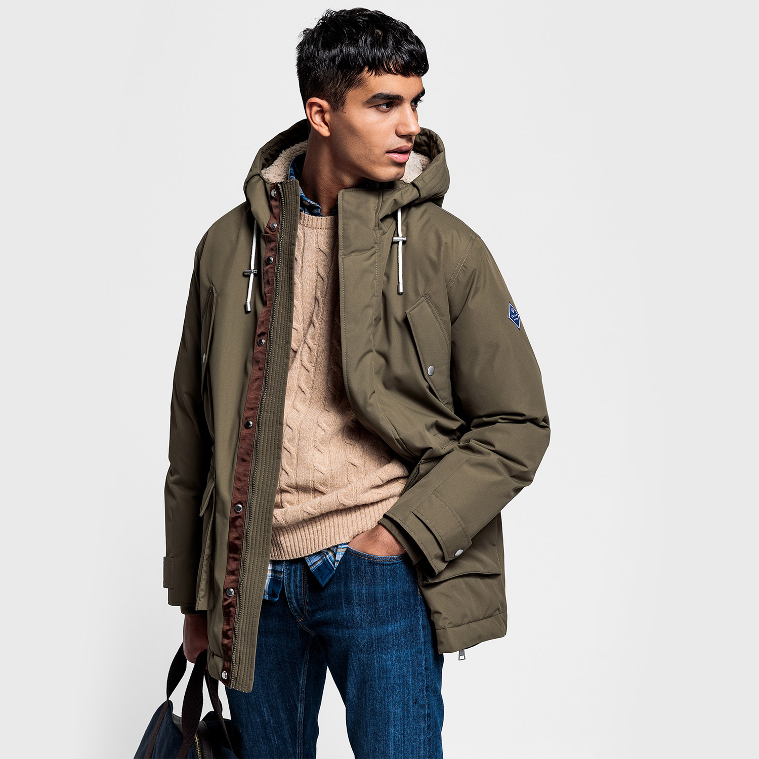 GANT Erkek Yeşil Mont