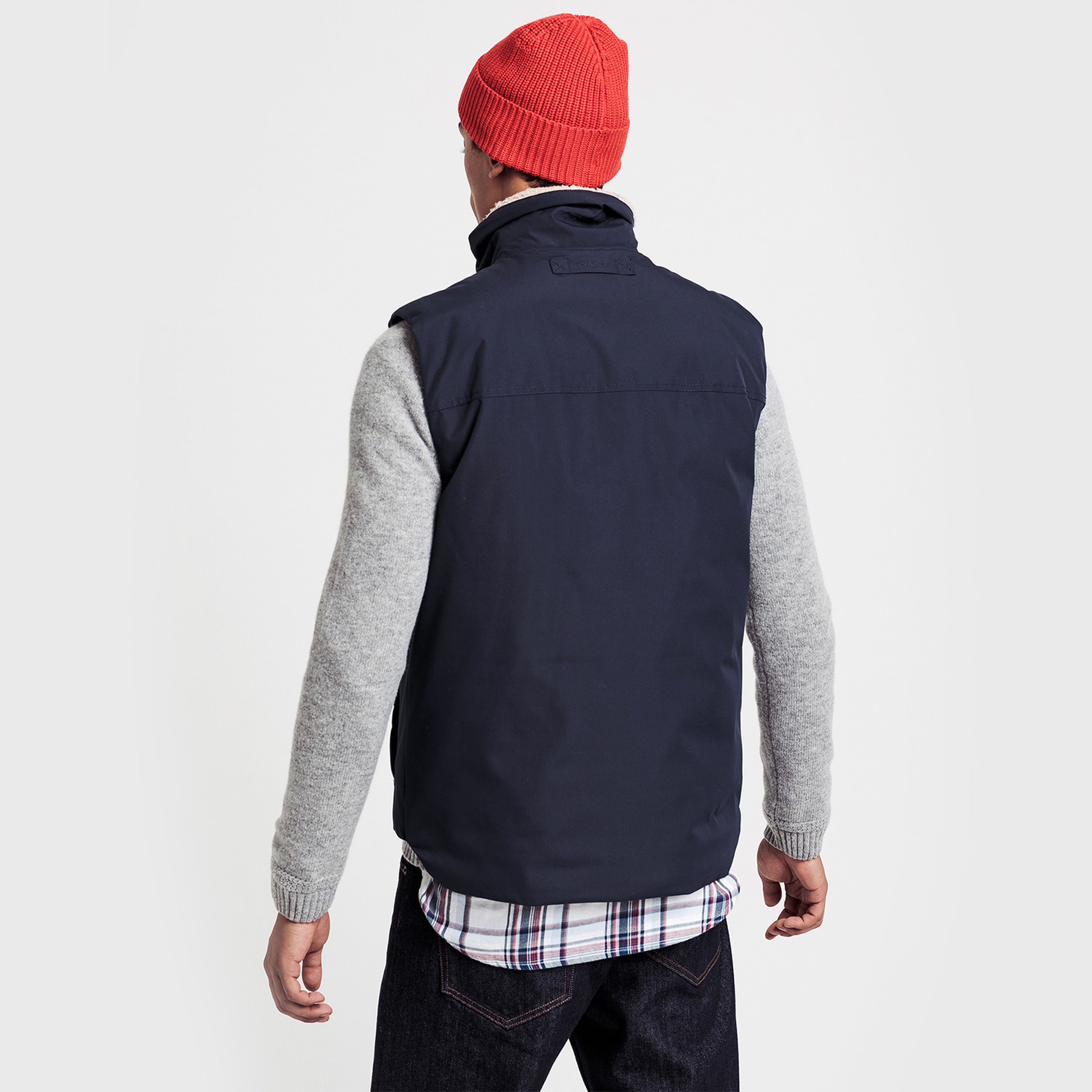 GANT Erkek Lacivert Kaz Tüyü Mont Yelek