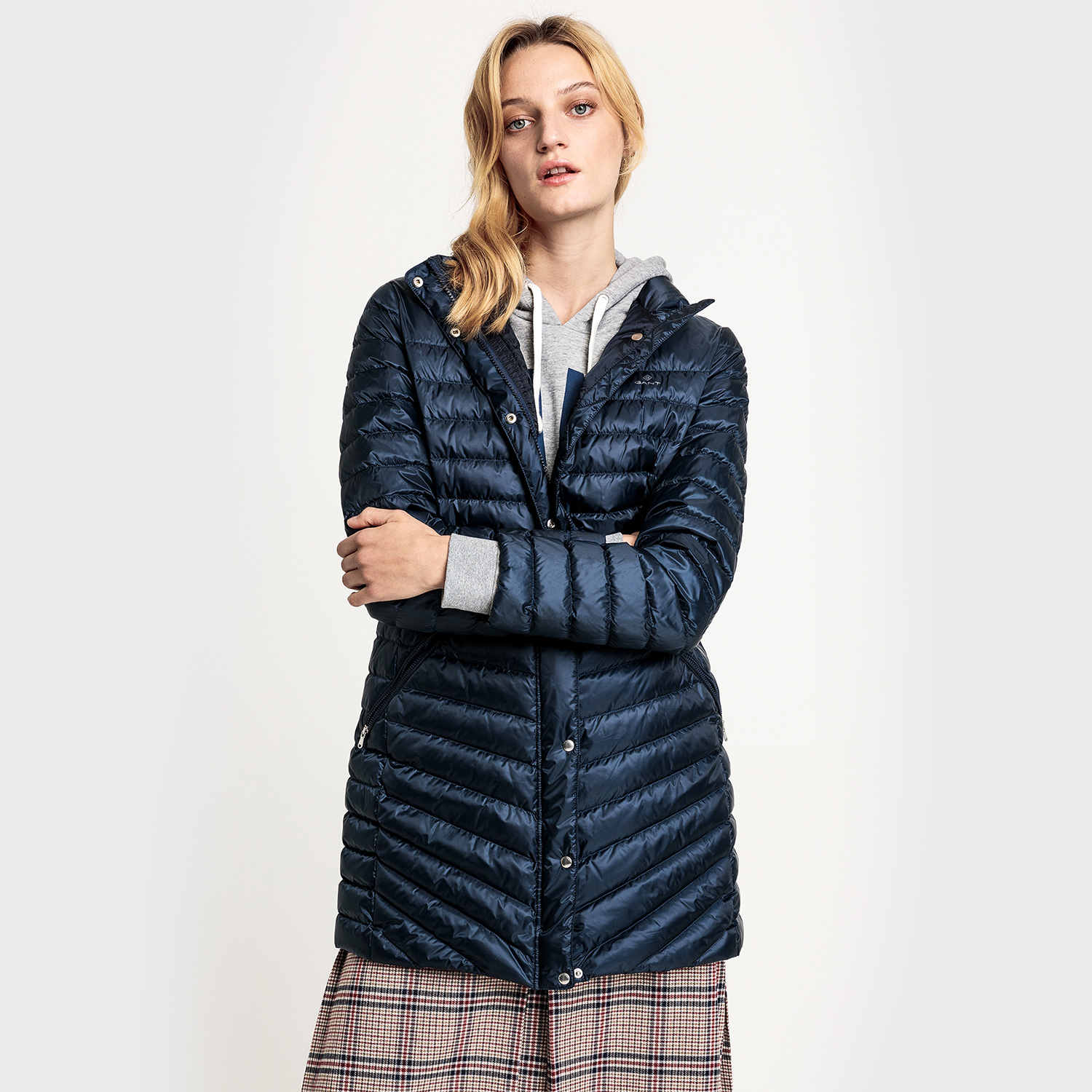 GANT Kadın Mavi Kaz Tüyü Mont