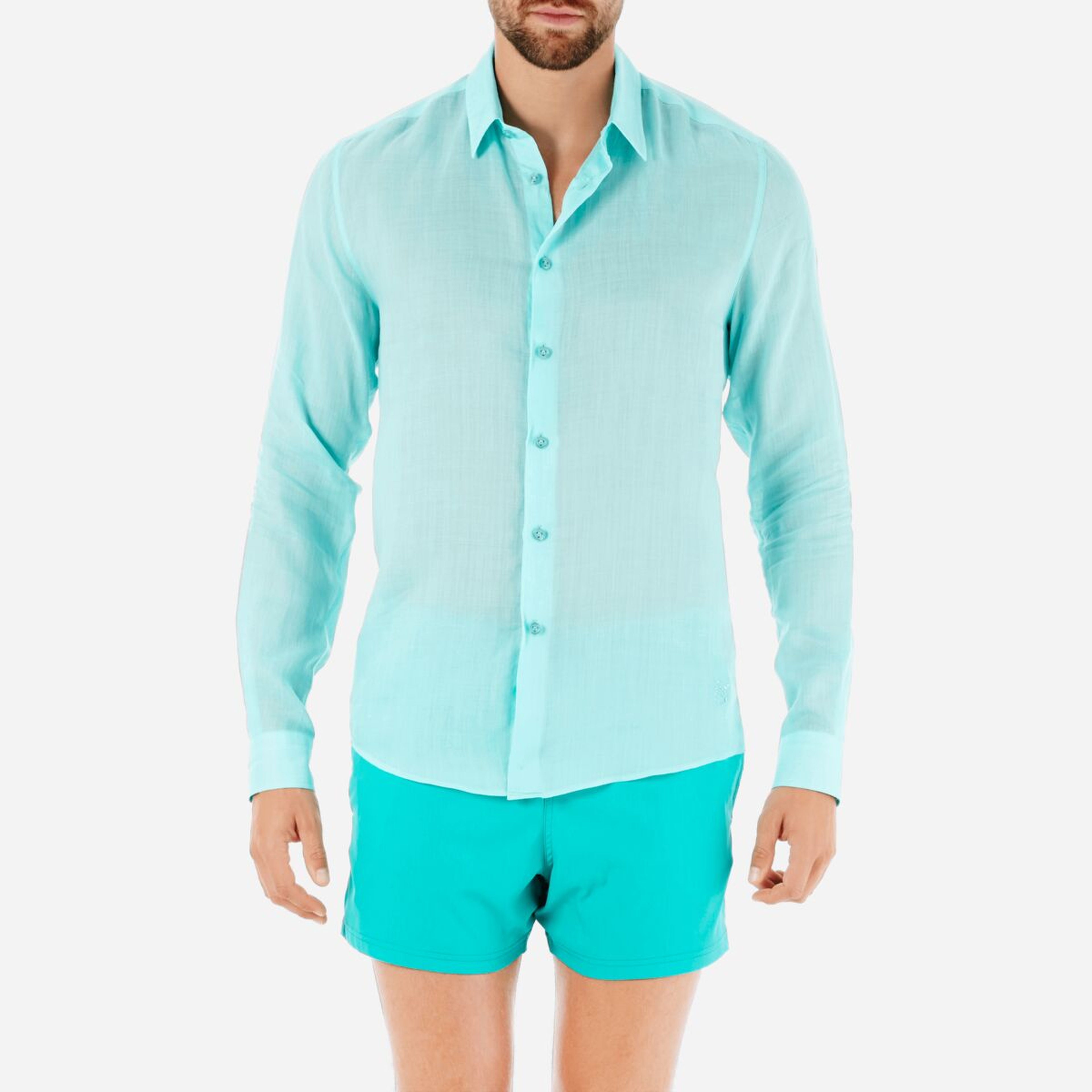 Vilebrequin Unisex Caracal Mavi Gömlek