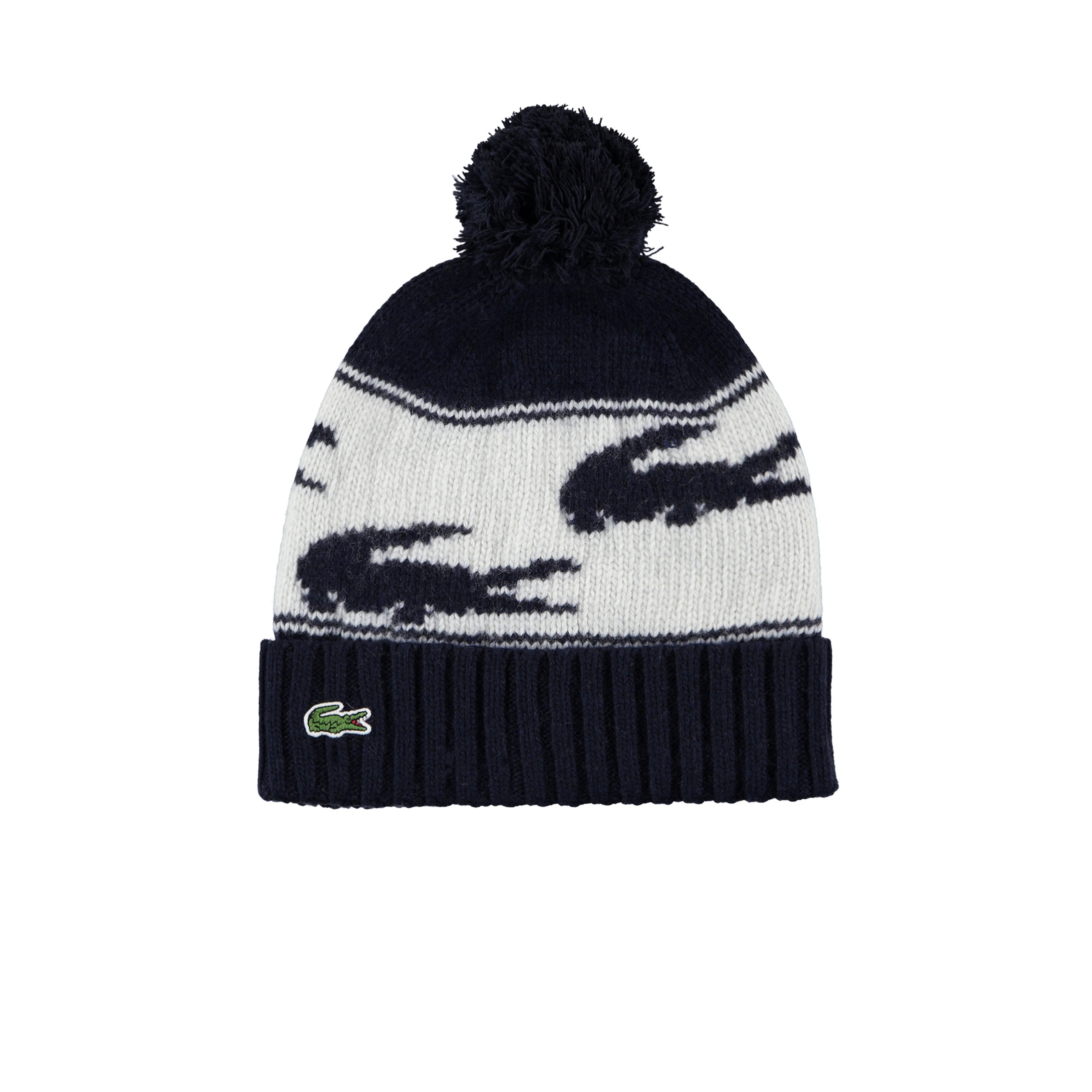 Lacoste Unisex Timsah İşlemeli Lacivert Bere