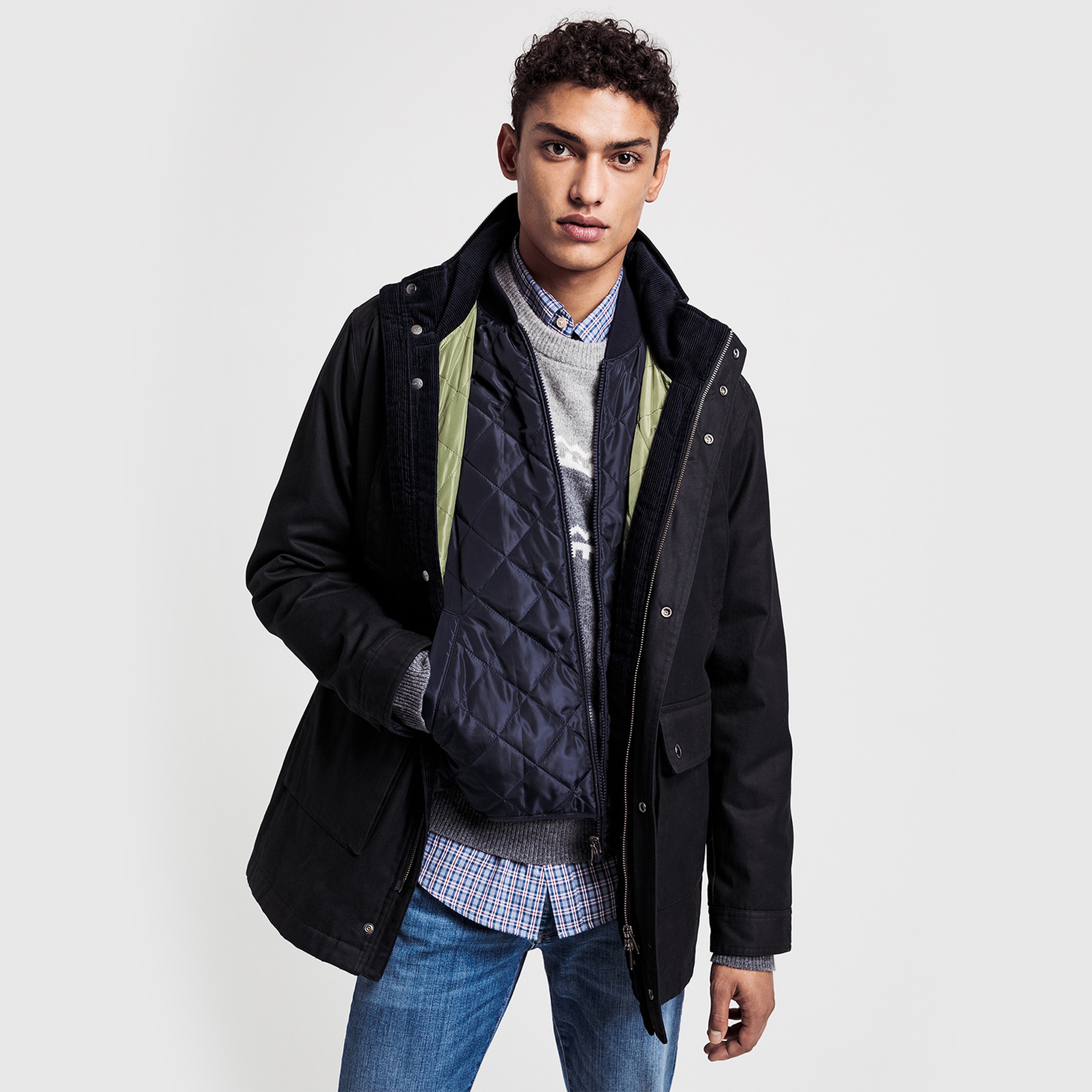 GANT Erkek Siyah Mont