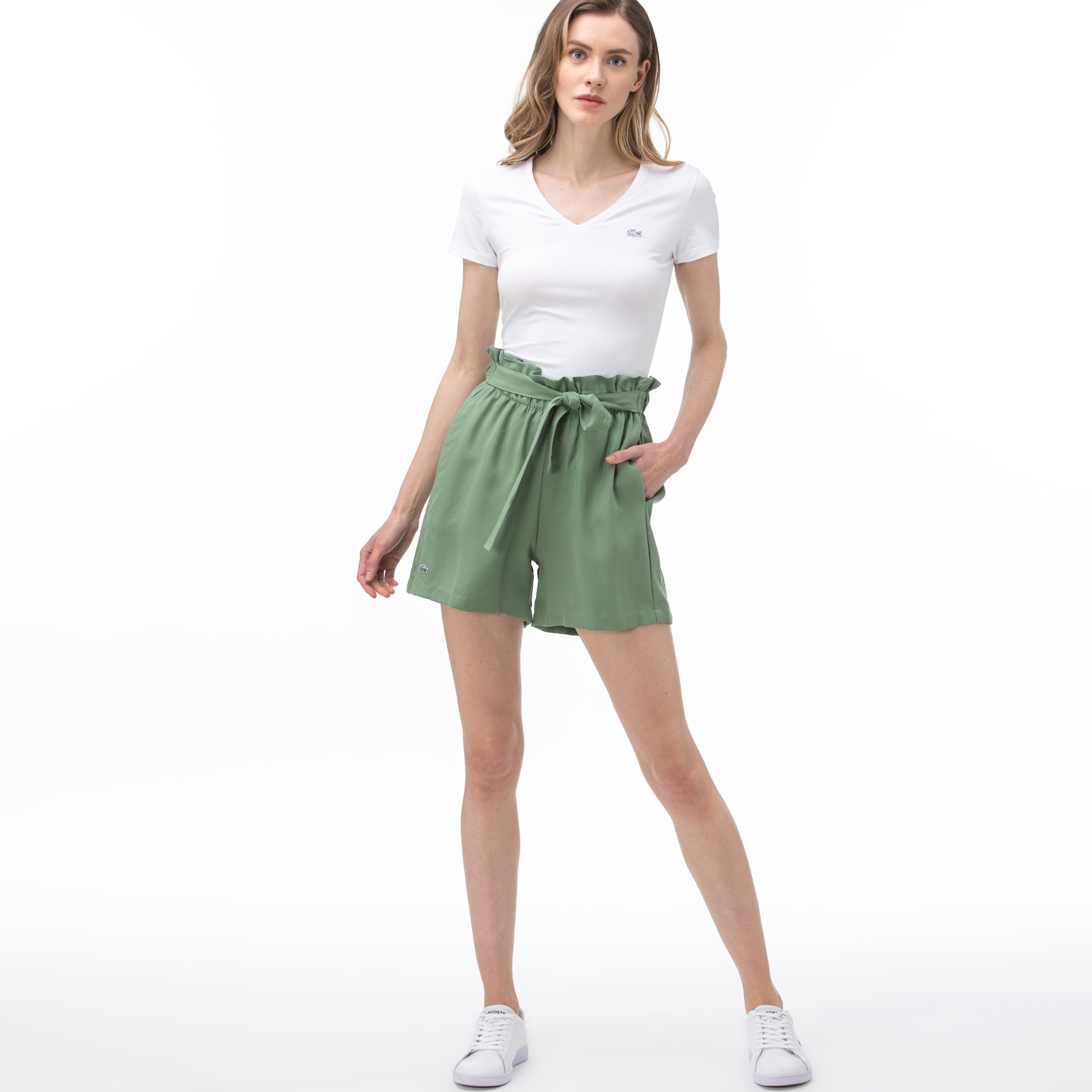 Lacoste Kadın Haki Şort