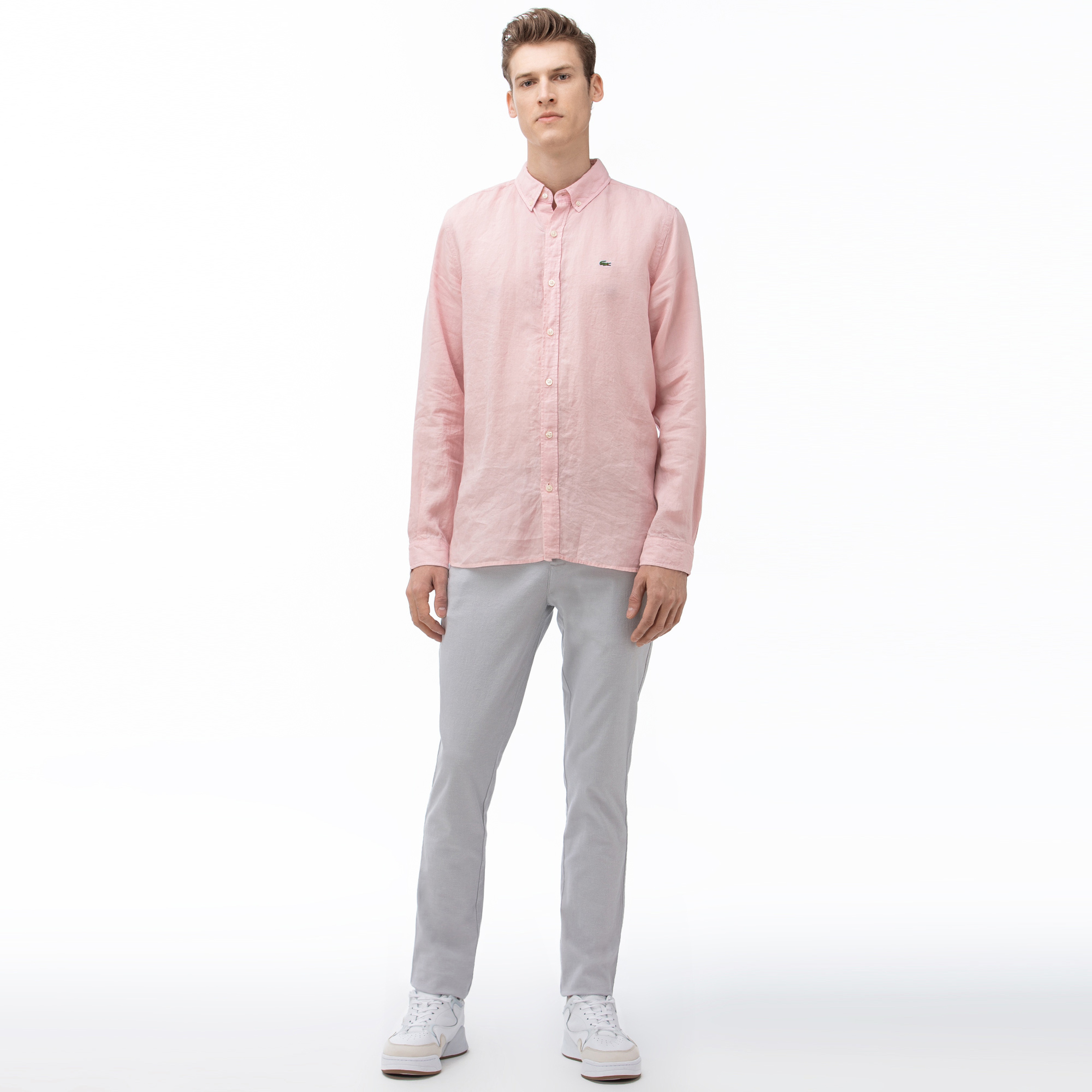 Lacoste Erkek Slim Fit Gri Pantolon