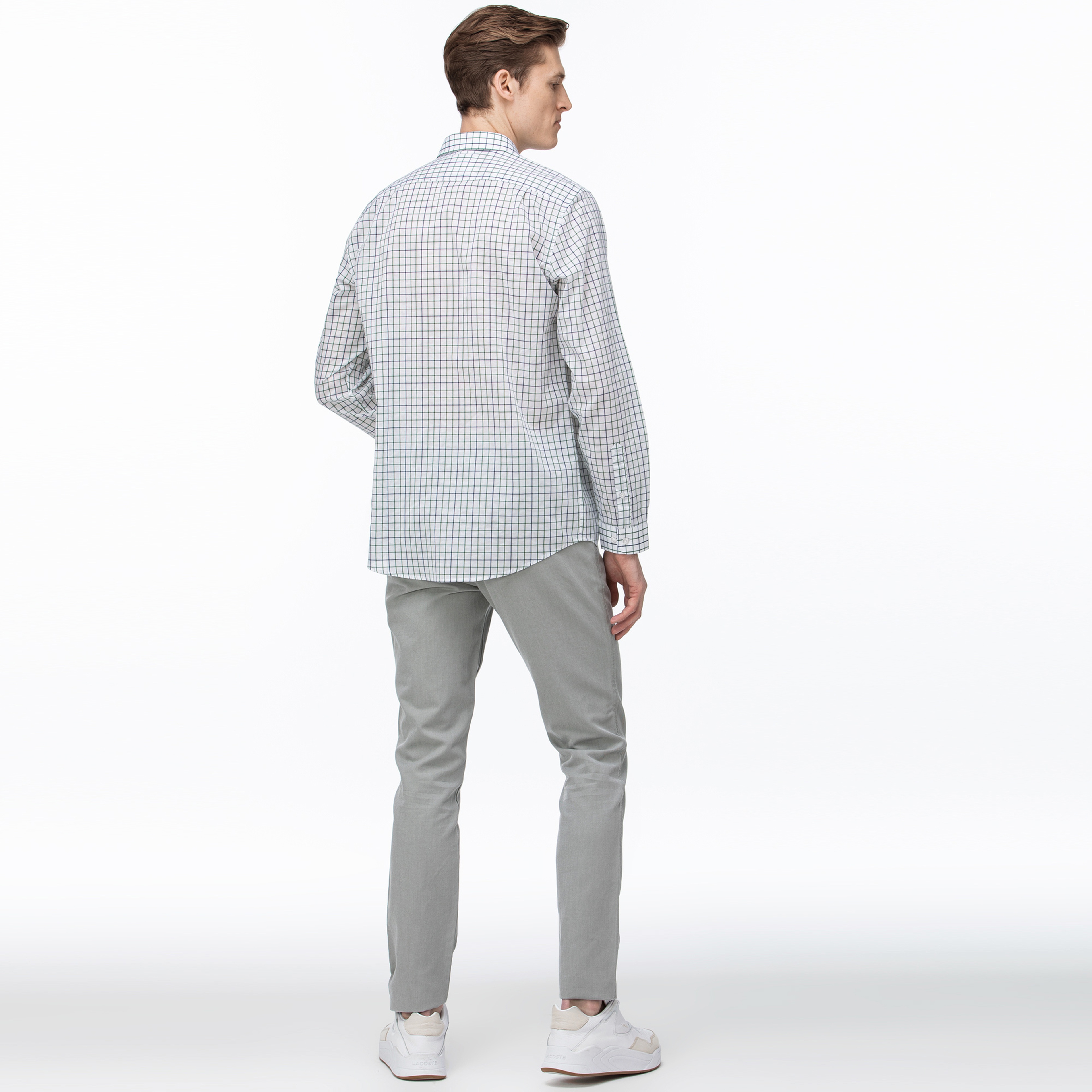 Lacoste Erkek Slim Fit Açık Gri Pantolon