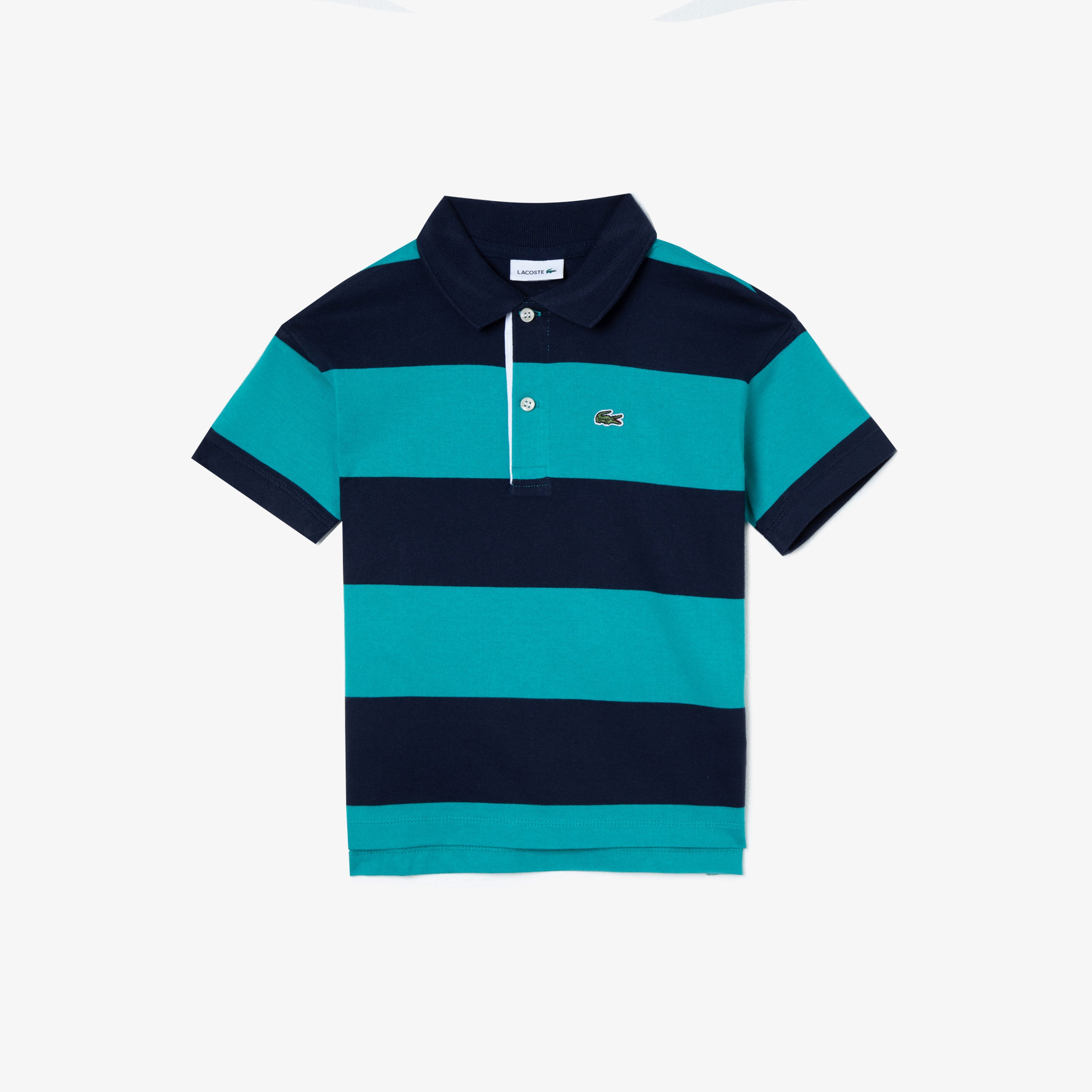 Lacoste Çocuk Çizgili Lacivert Polo