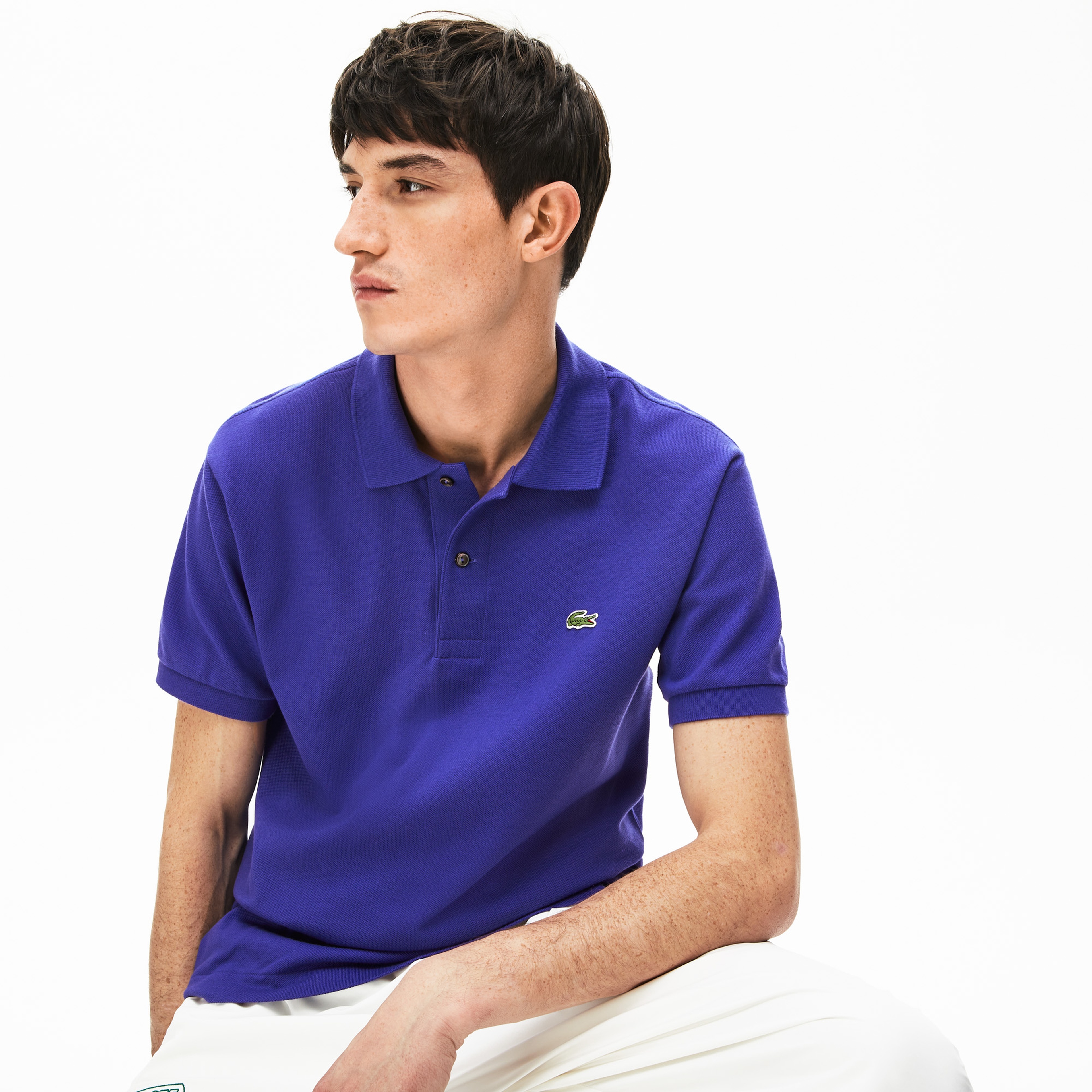 Lacoste Erkek Klasik Fit L1212 Saks Mavi Polo