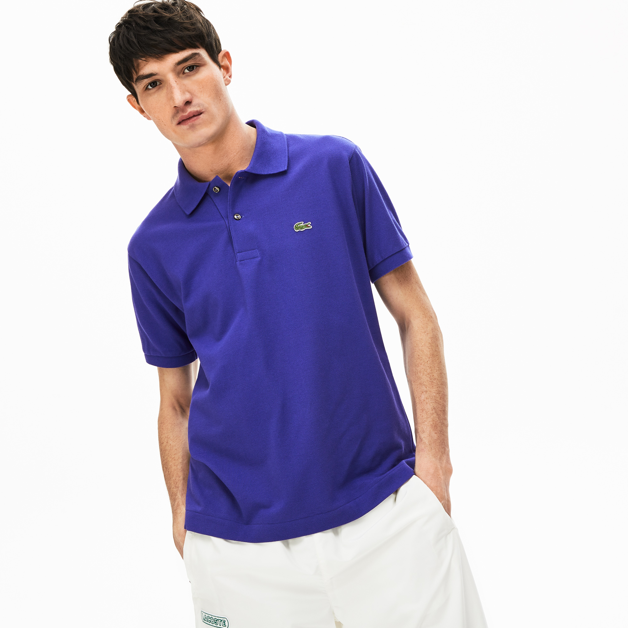 Lacoste Erkek Klasik Fit L1212 Saks Mavi Polo