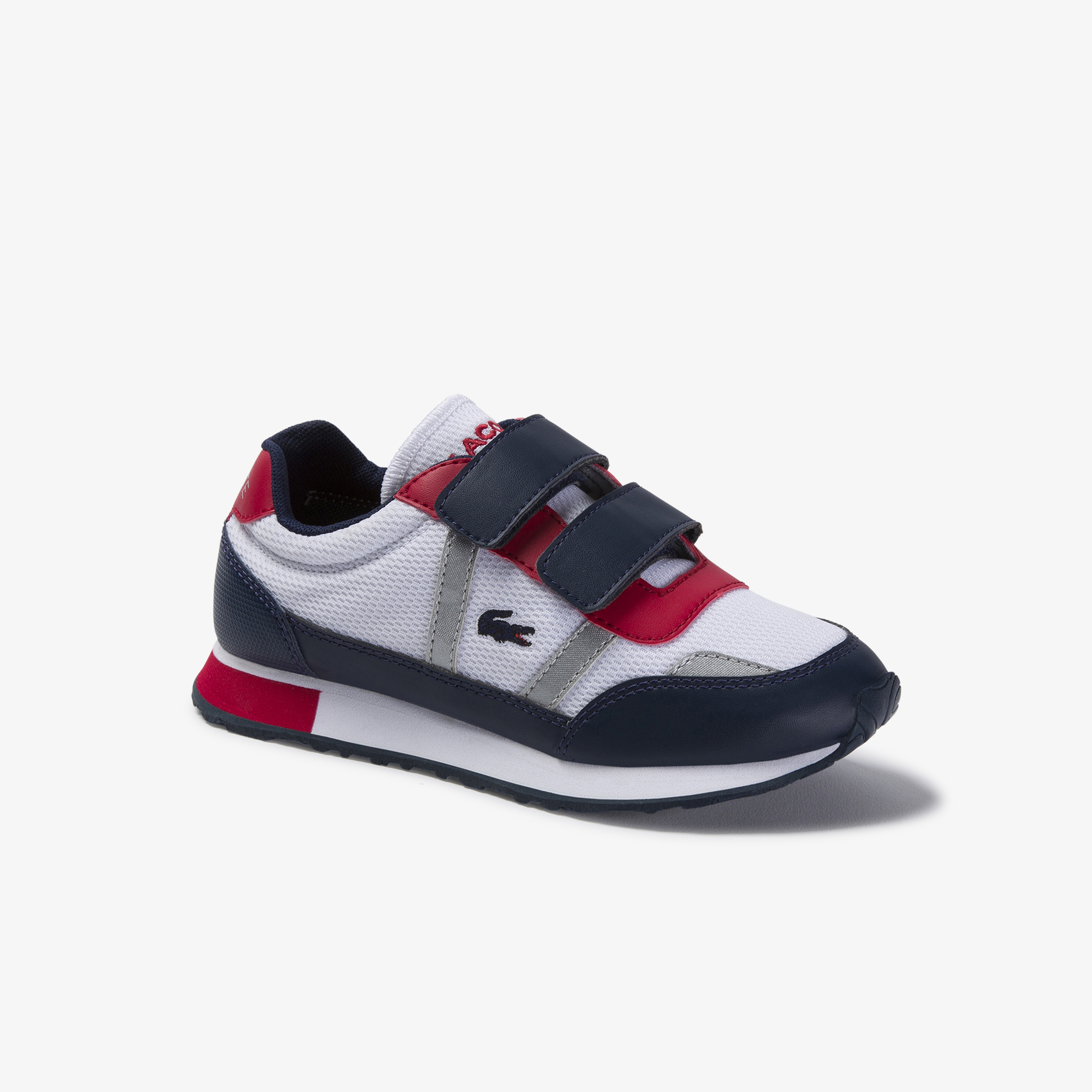 Lacoste Partner 120 1 Suc Çocuk Beyaz - Lacivert - Kırmızı Sneaker