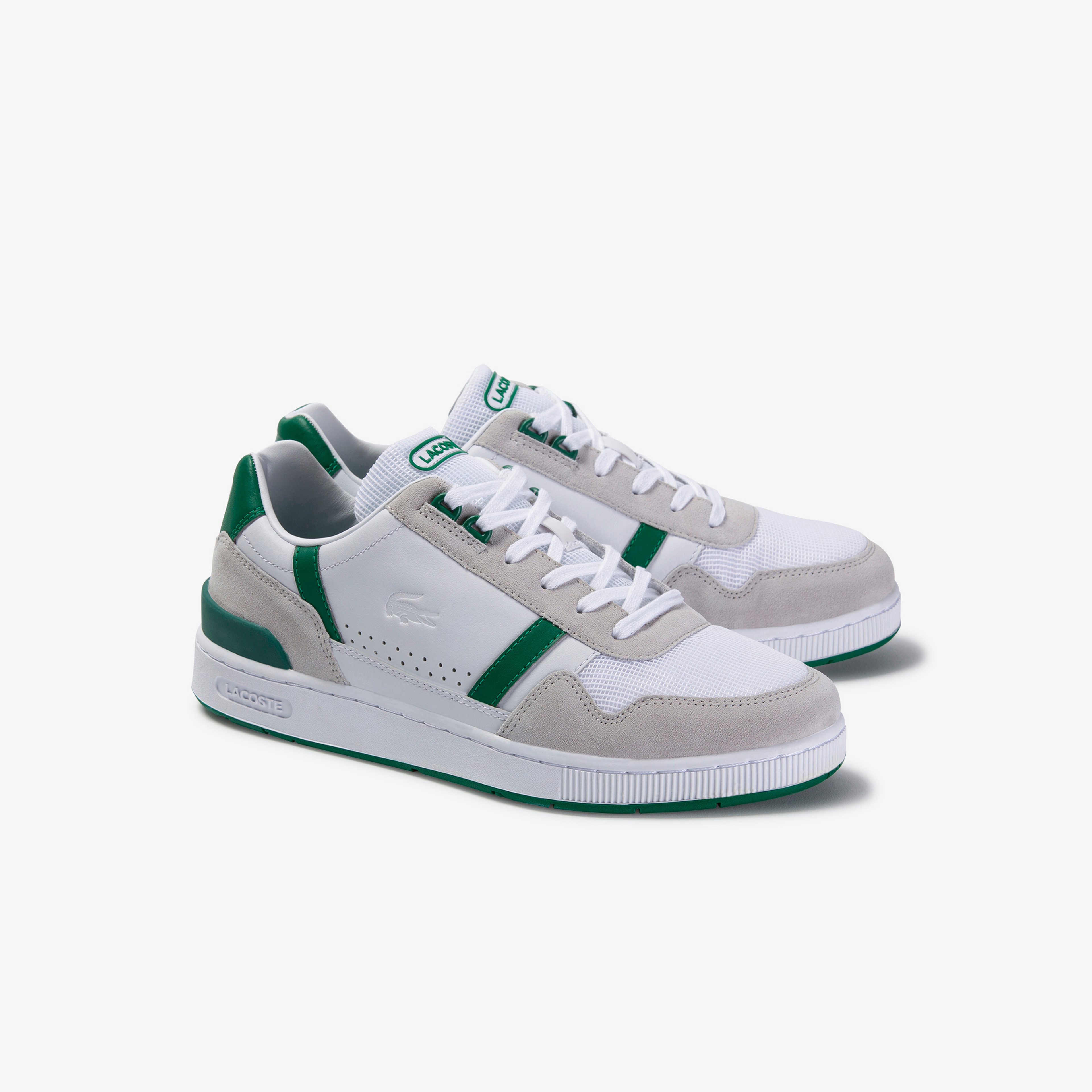 Lacoste T-Clip Erkek Beyaz-Yeşil Spor Ayakkabı