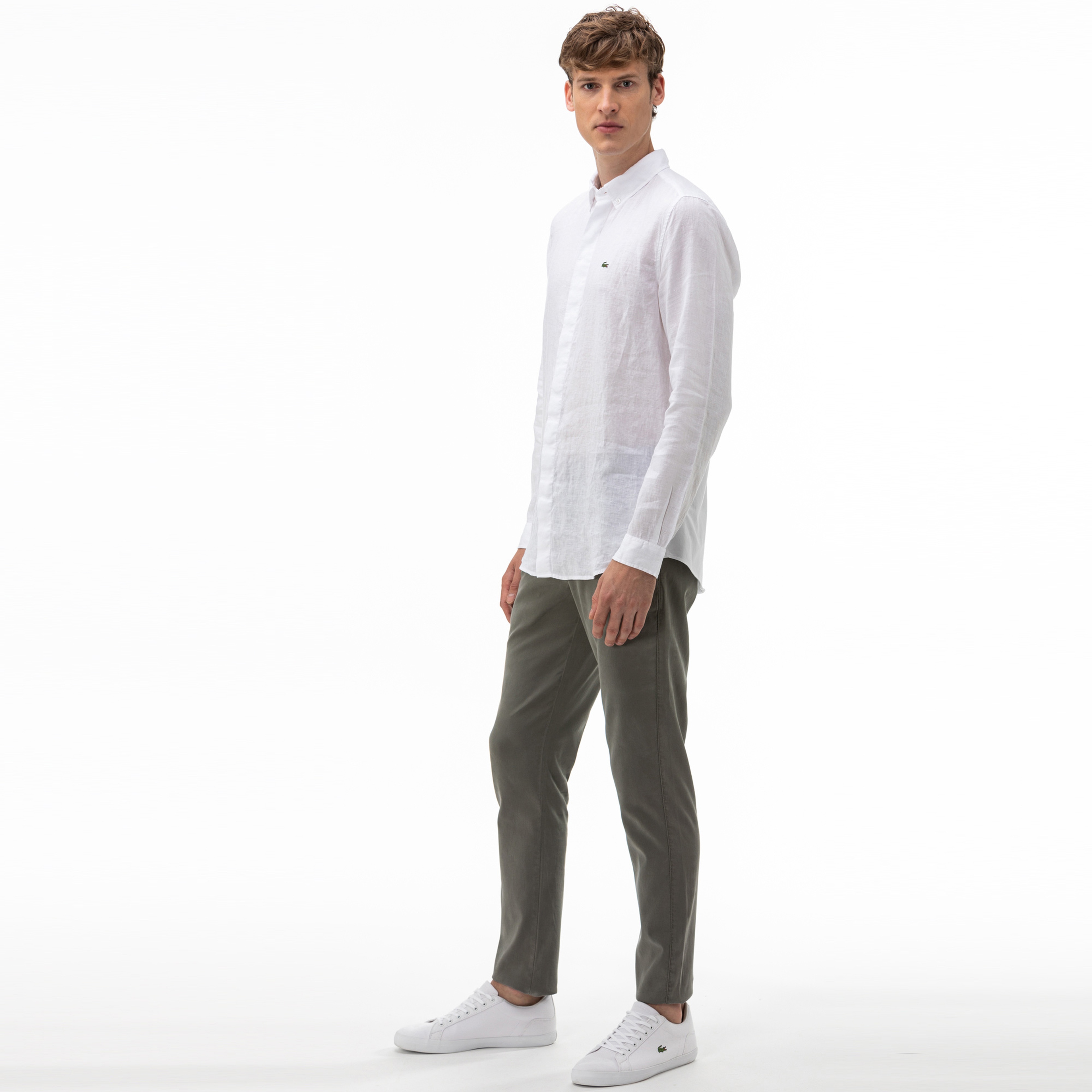 Lacoste Erkek Slim Fit Gri Pantolon