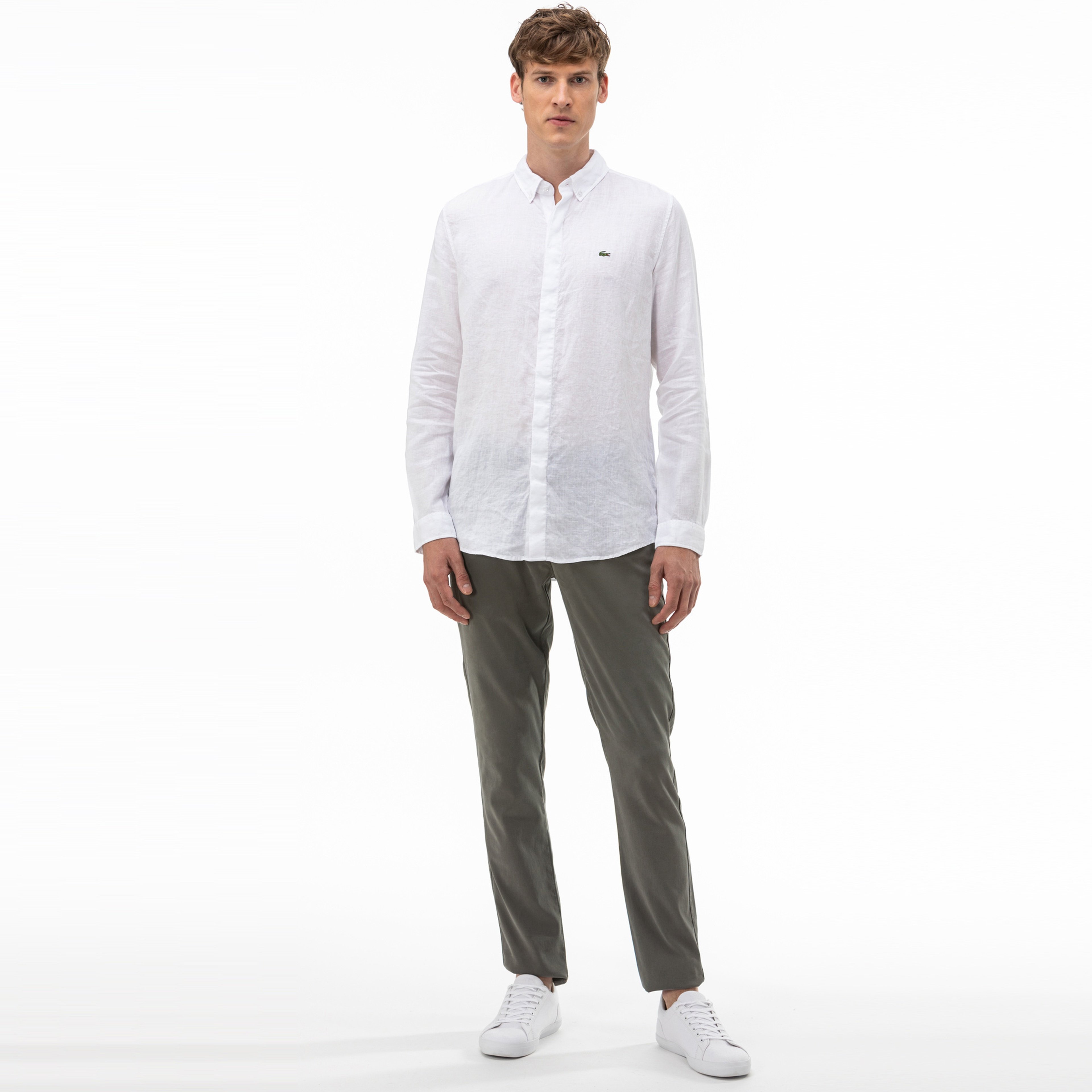 Lacoste Erkek Slim Fit Gri Pantolon