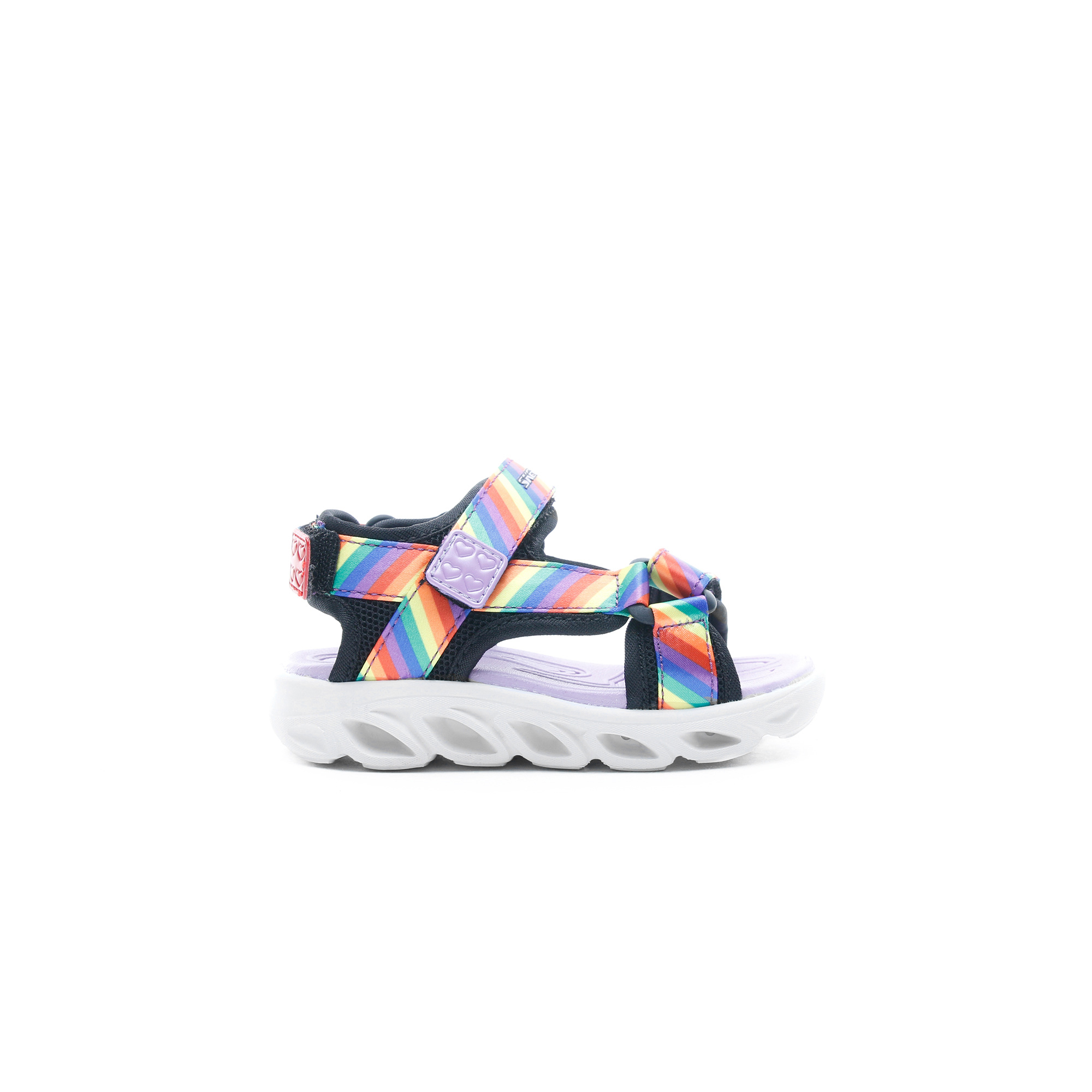 Skechers Hypno Splash - Rainbow Lights Bebek Siyah Sandalet