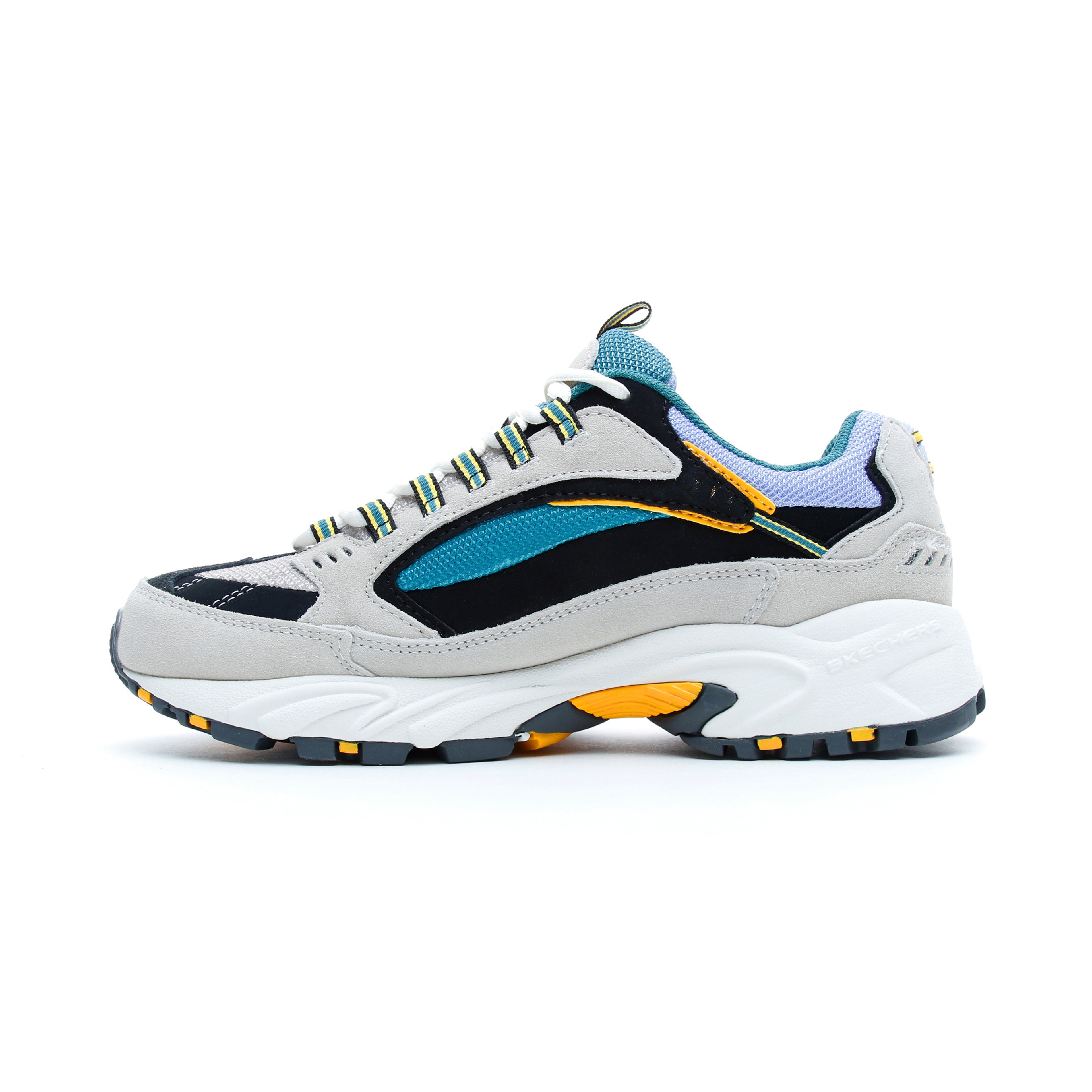 Skechers Stamina - Cutback Erkek Beyaz-Mavi Spor Ayakkabı