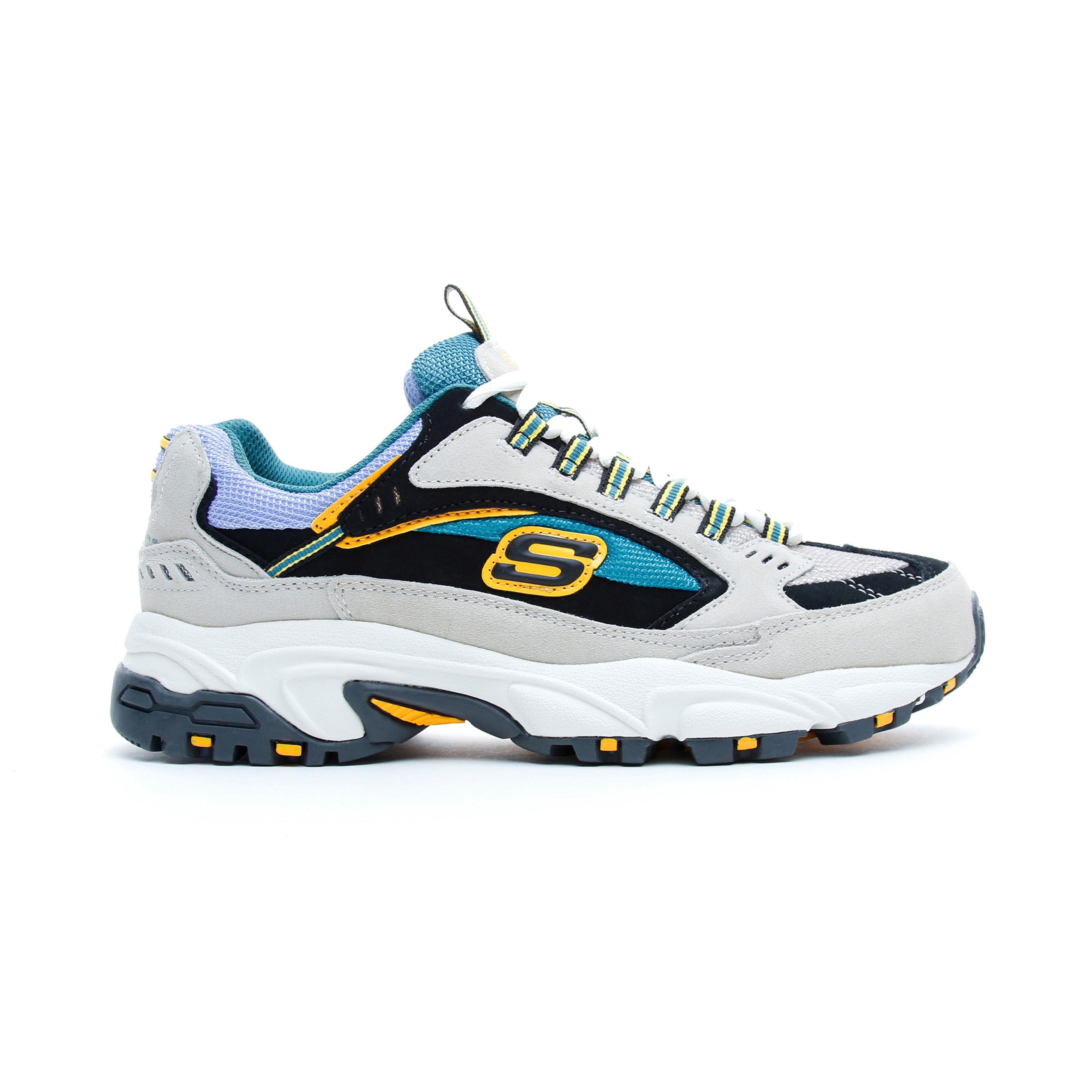 Skechers Stamina - Cutback Erkek Beyaz-Mavi Spor Ayakkabı