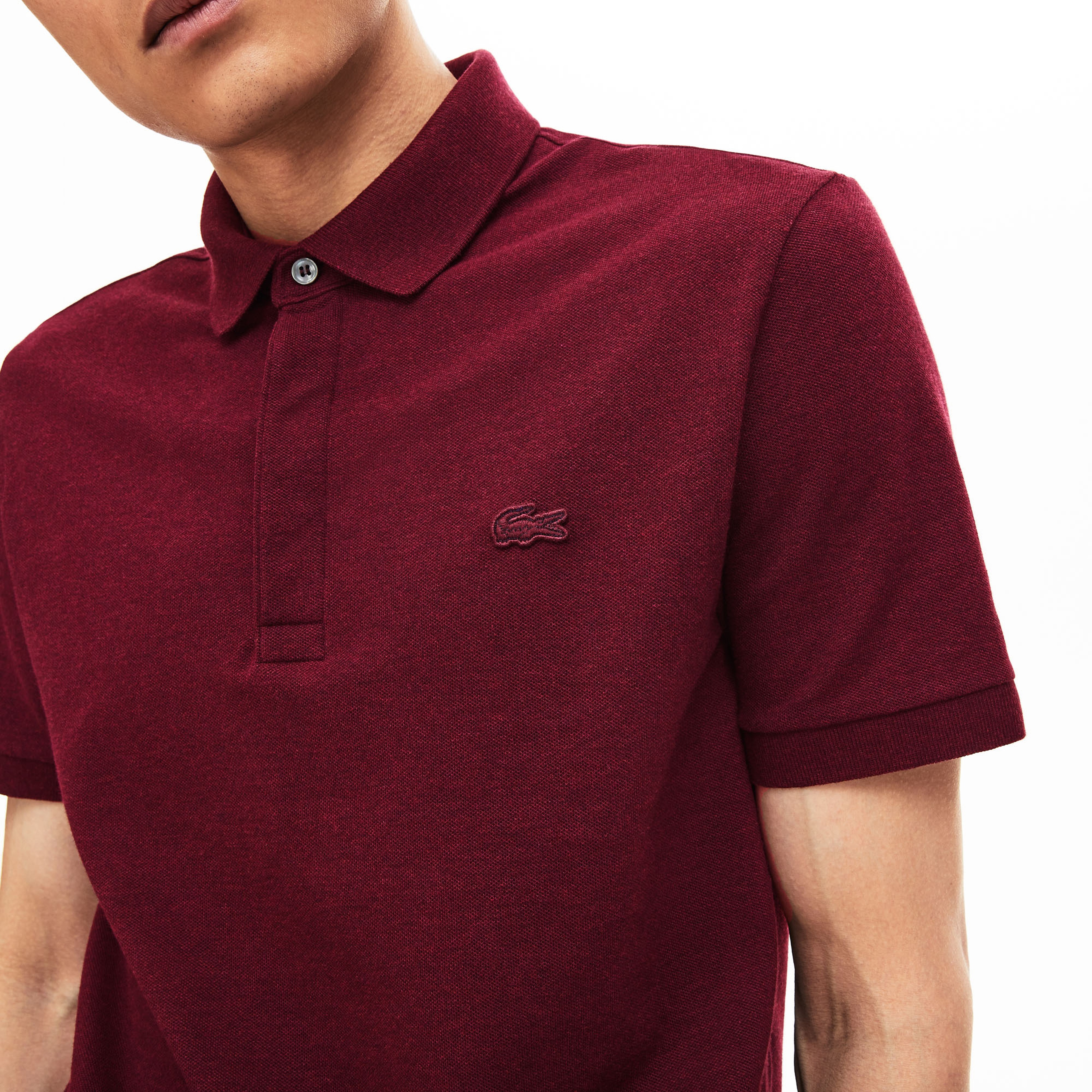 Lacoste Erkek Regular Fit Bordo Polo