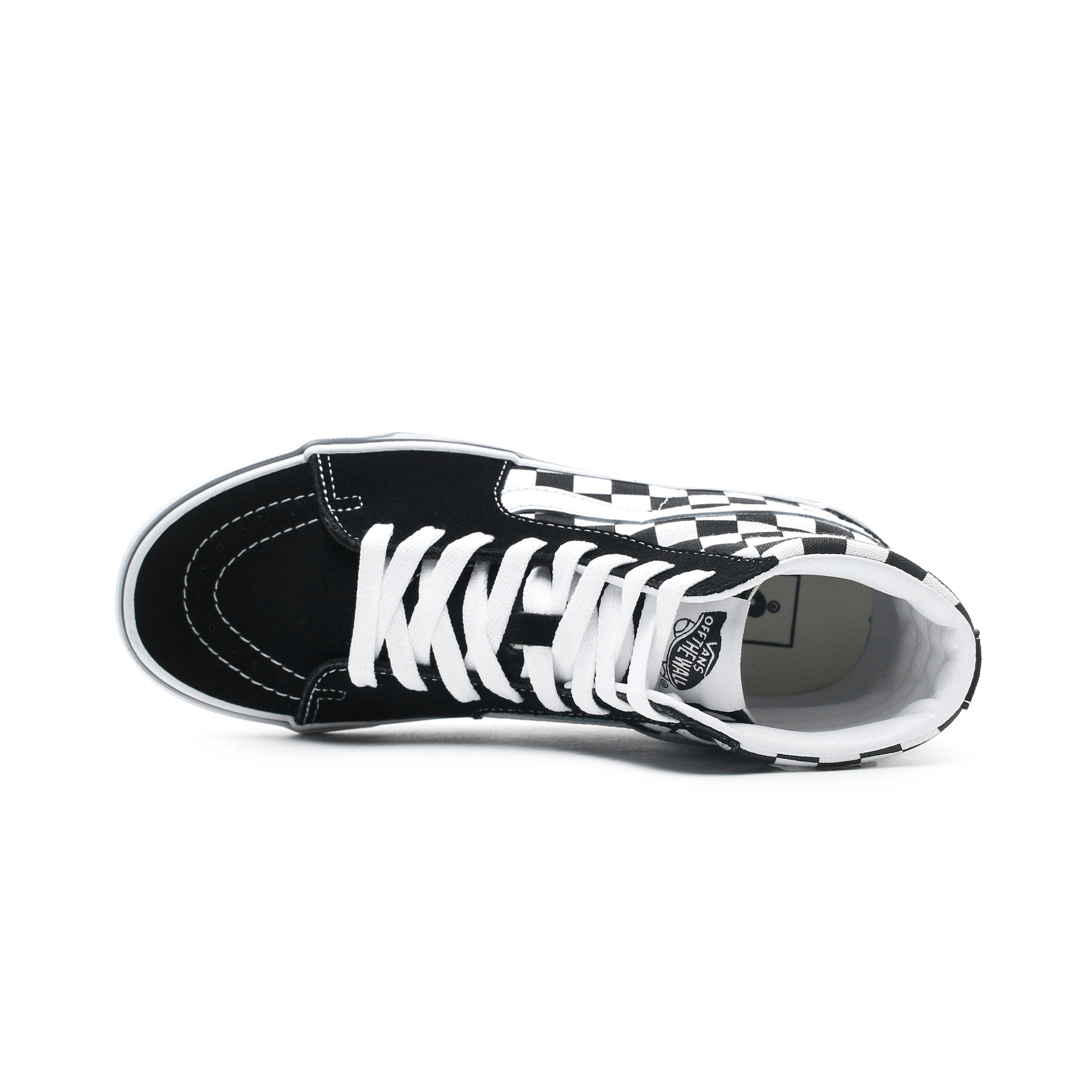 Vans Checkerboard Sk8-HI Platform 2.0 Siyah - Beyaz Kadın Sneaker