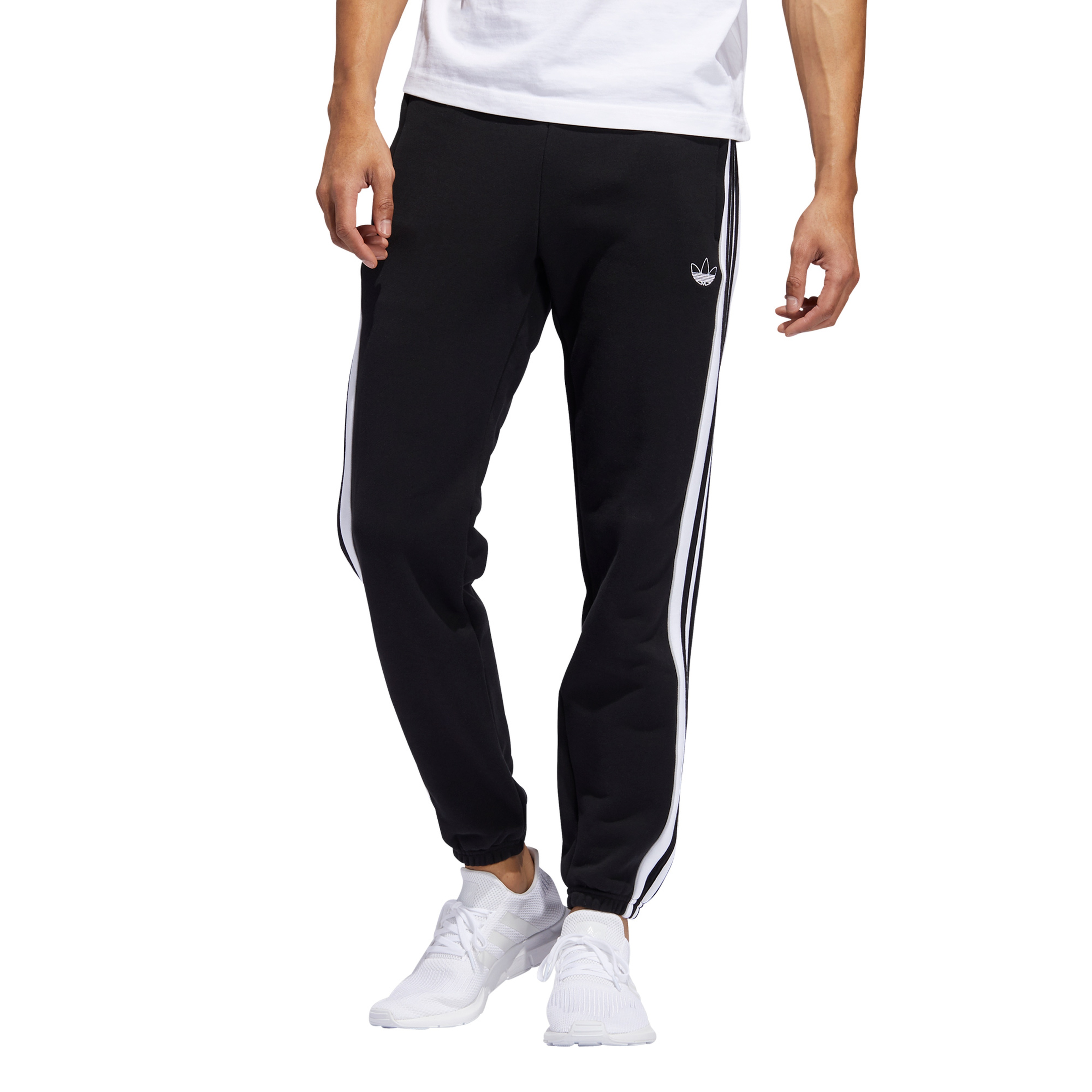 adidas 3 Stipe Panel Erkek Siyah Eşofman Altı