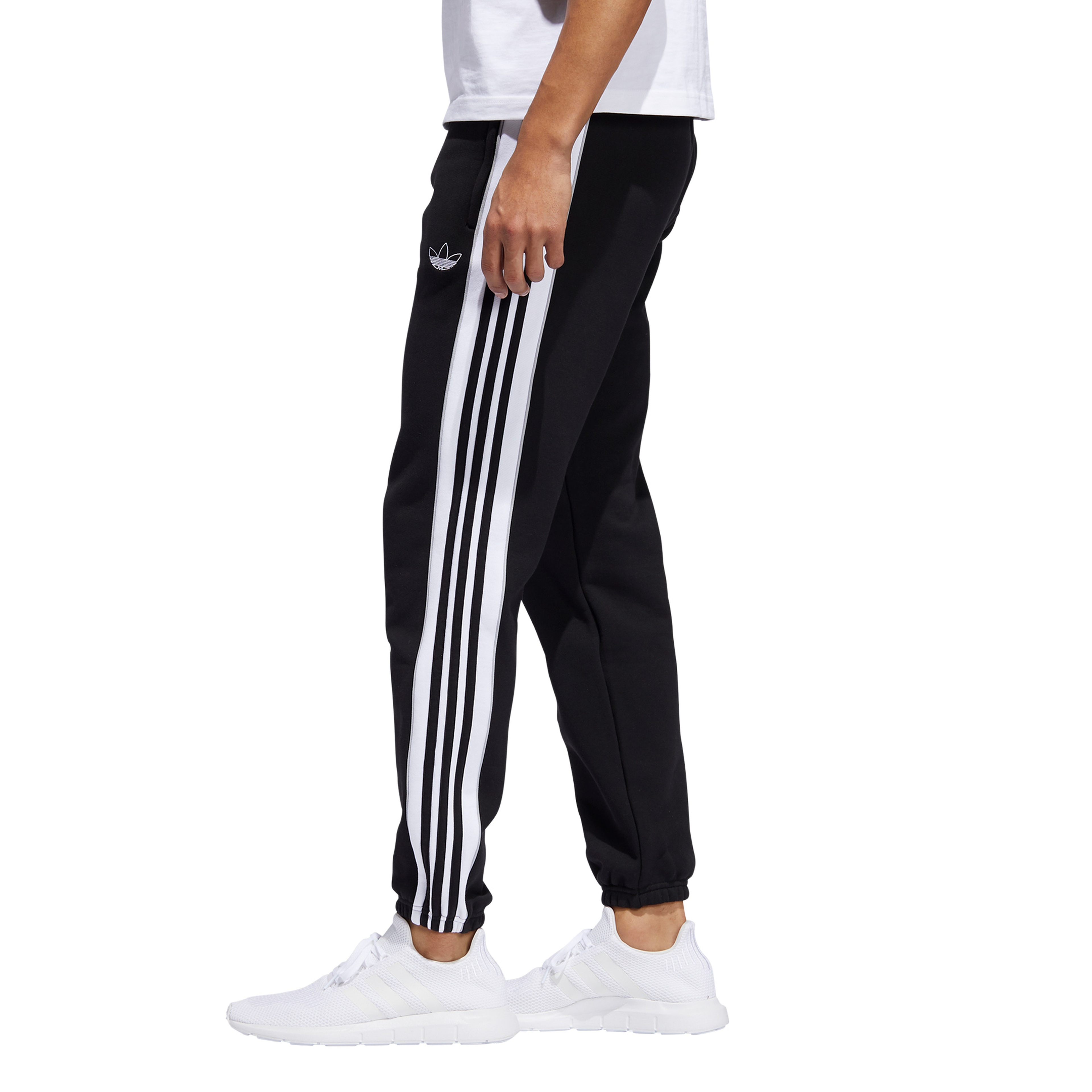 adidas 3 Stipe Panel Erkek Siyah Eşofman Altı