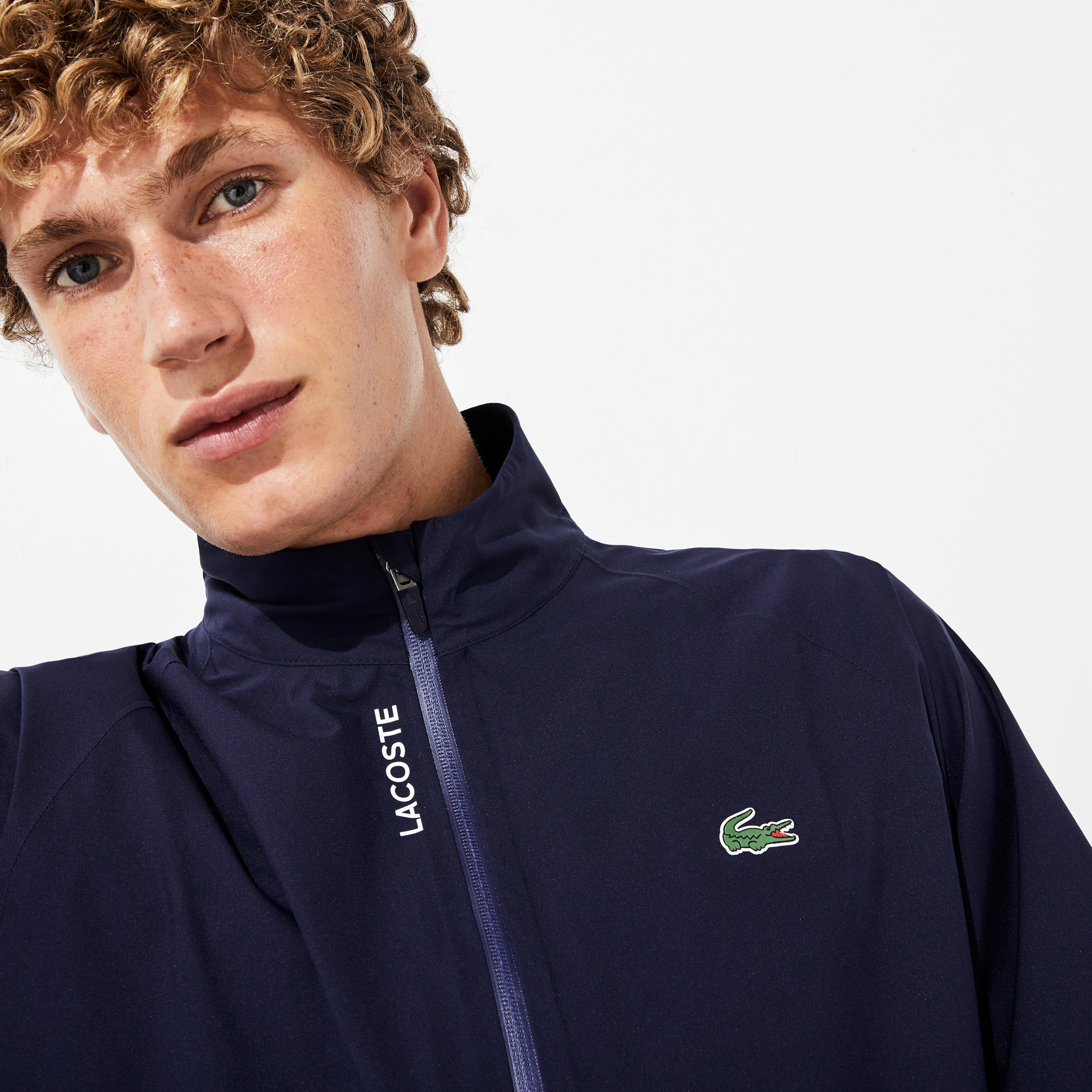 Lacoste Sport Erkek Dik Yaka Lacivert Ceket