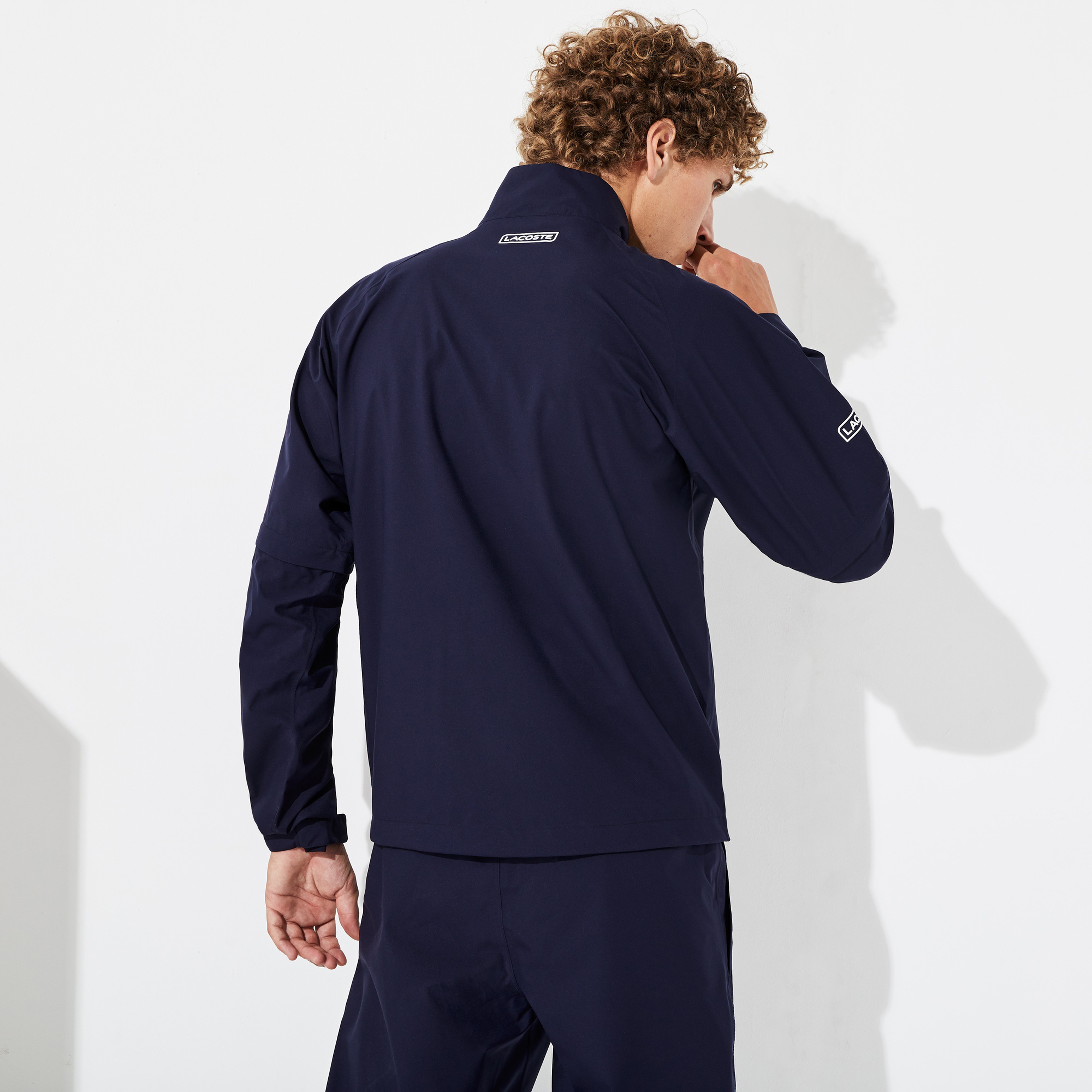 Lacoste Sport Erkek Dik Yaka Lacivert Ceket