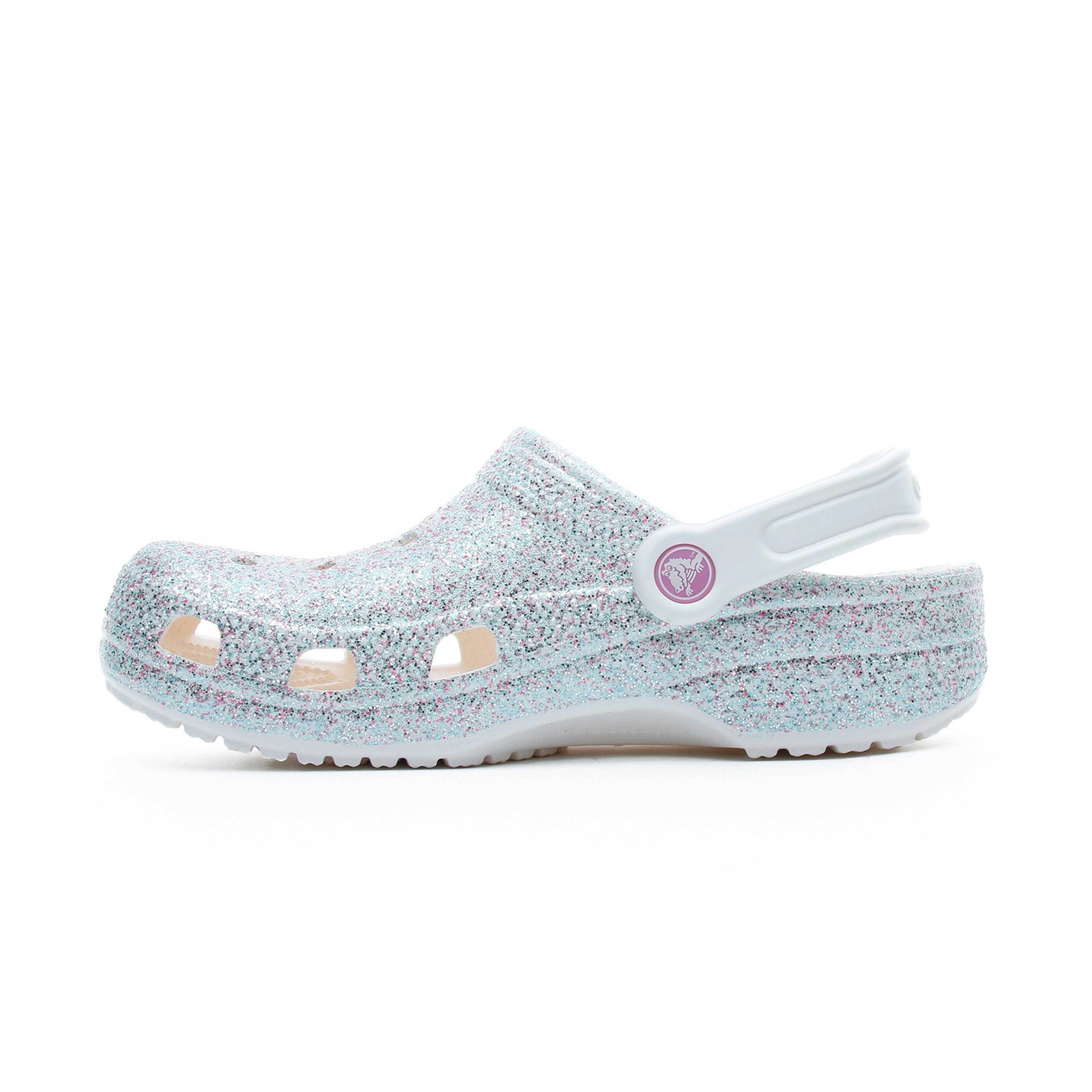 Crocs Classic Glitter Clog K Çocuk Gri Terlik