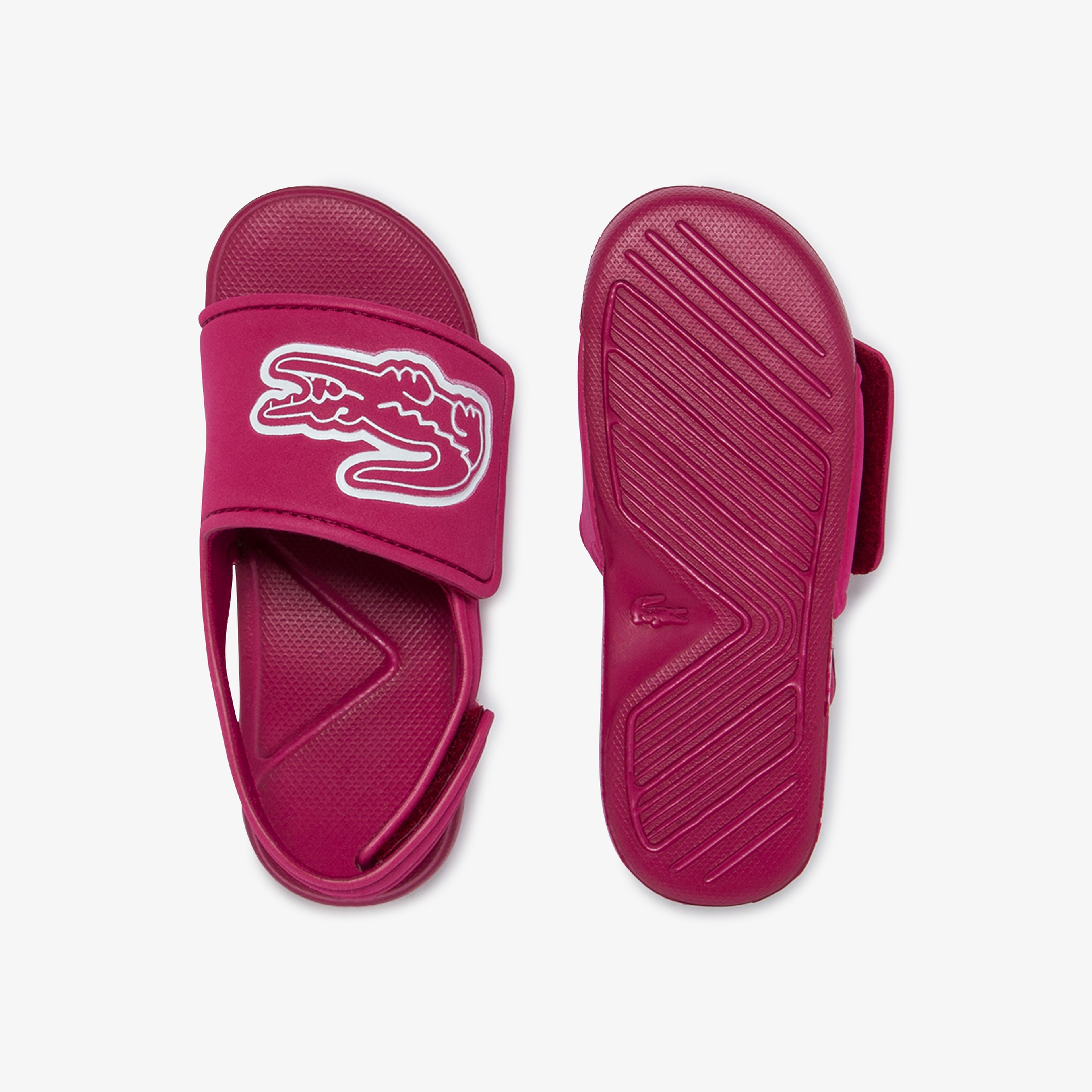 Lacoste L.30 Strap 1201 Cui Çocuk Koyu Pembe - Beyaz Sandalet