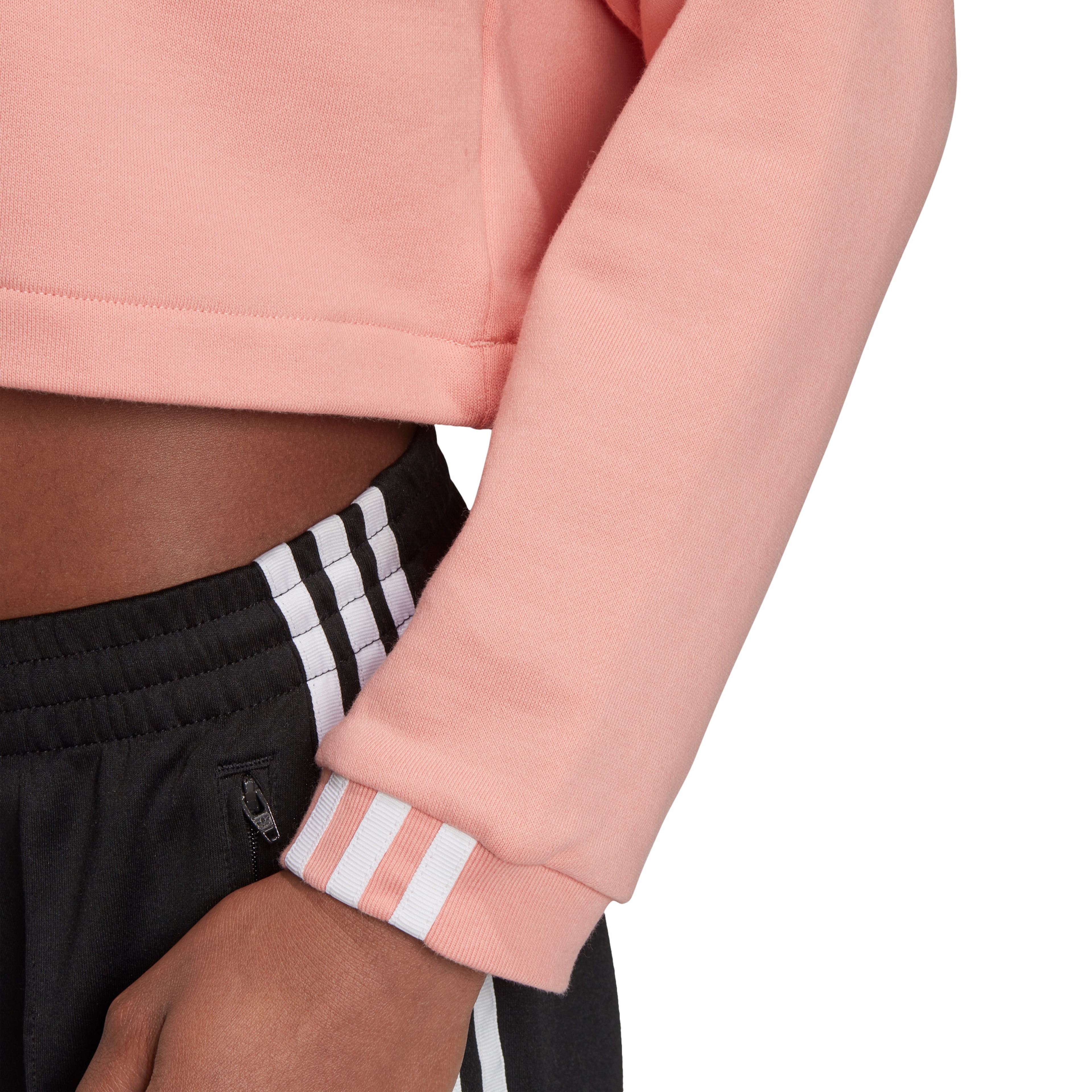 adidas R.Y.V. Cropped Kapüşonlu Kadın Pembe Sweatshirt