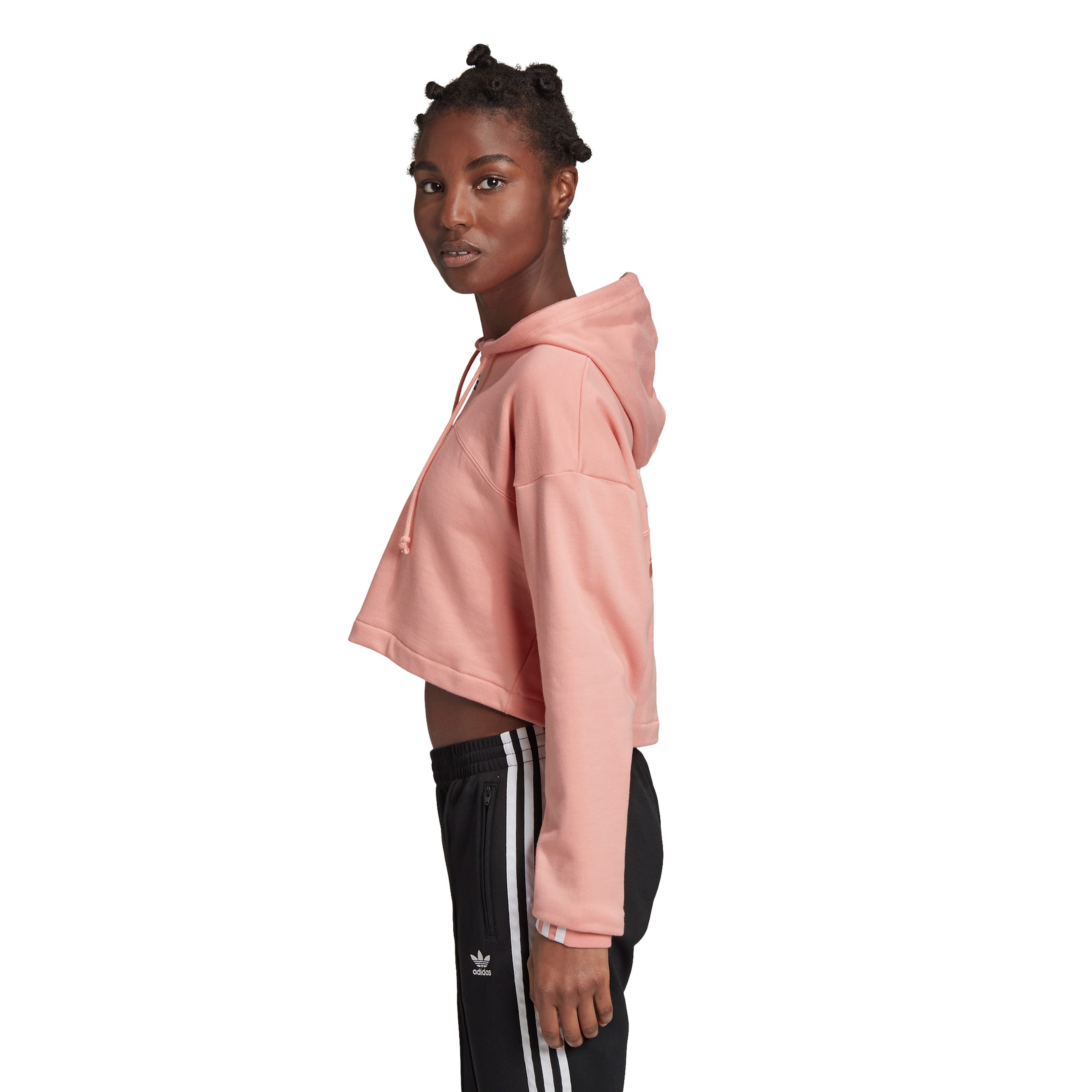 adidas R.Y.V. Cropped Kapüşonlu Kadın Pembe Sweatshirt