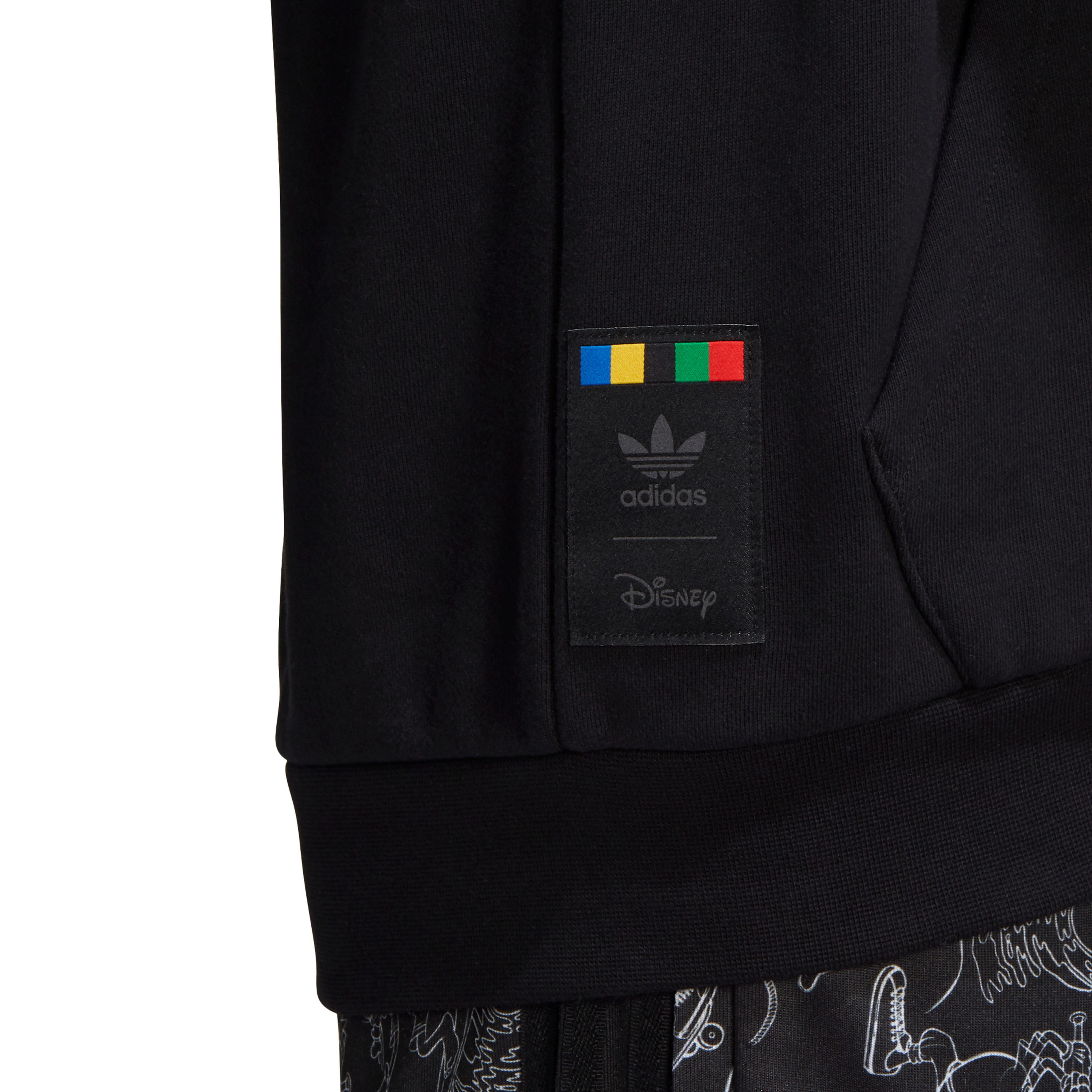 adidas Goofy Kapüşonlu Erkek Siyah Sweatshirt