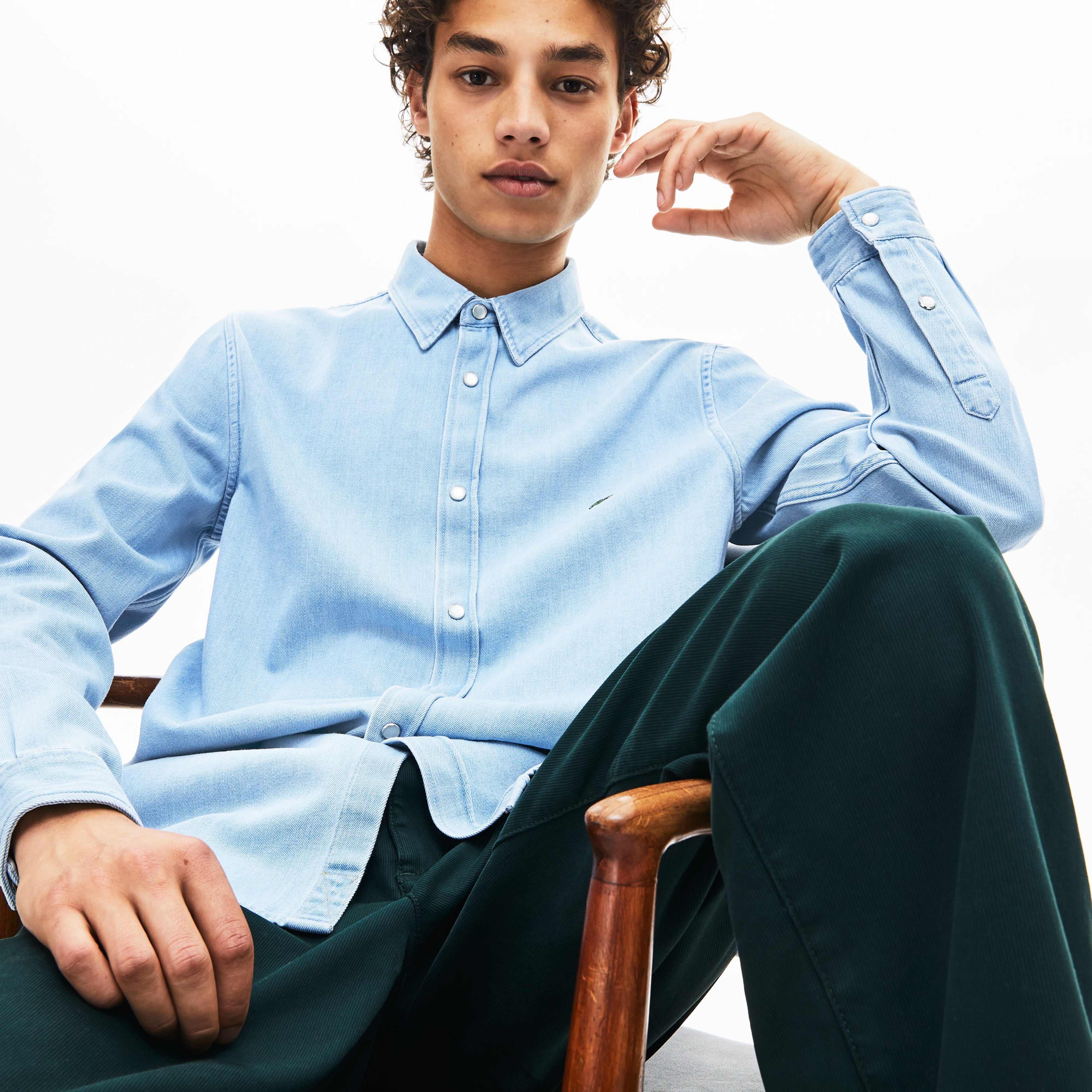 Lacoste Erkek Regular Fit Mavi Gömlek