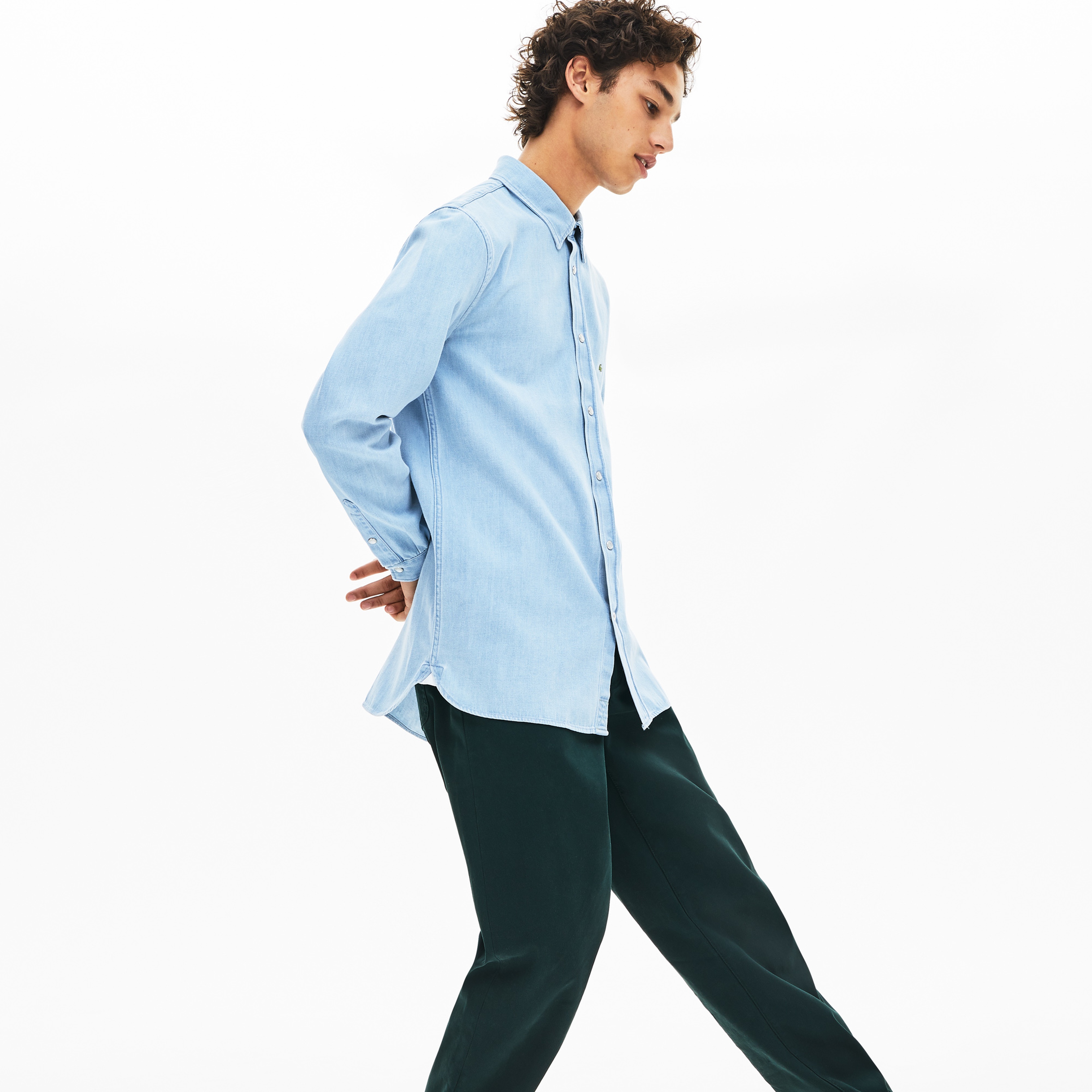 Lacoste Erkek Regular Fit Mavi Gömlek