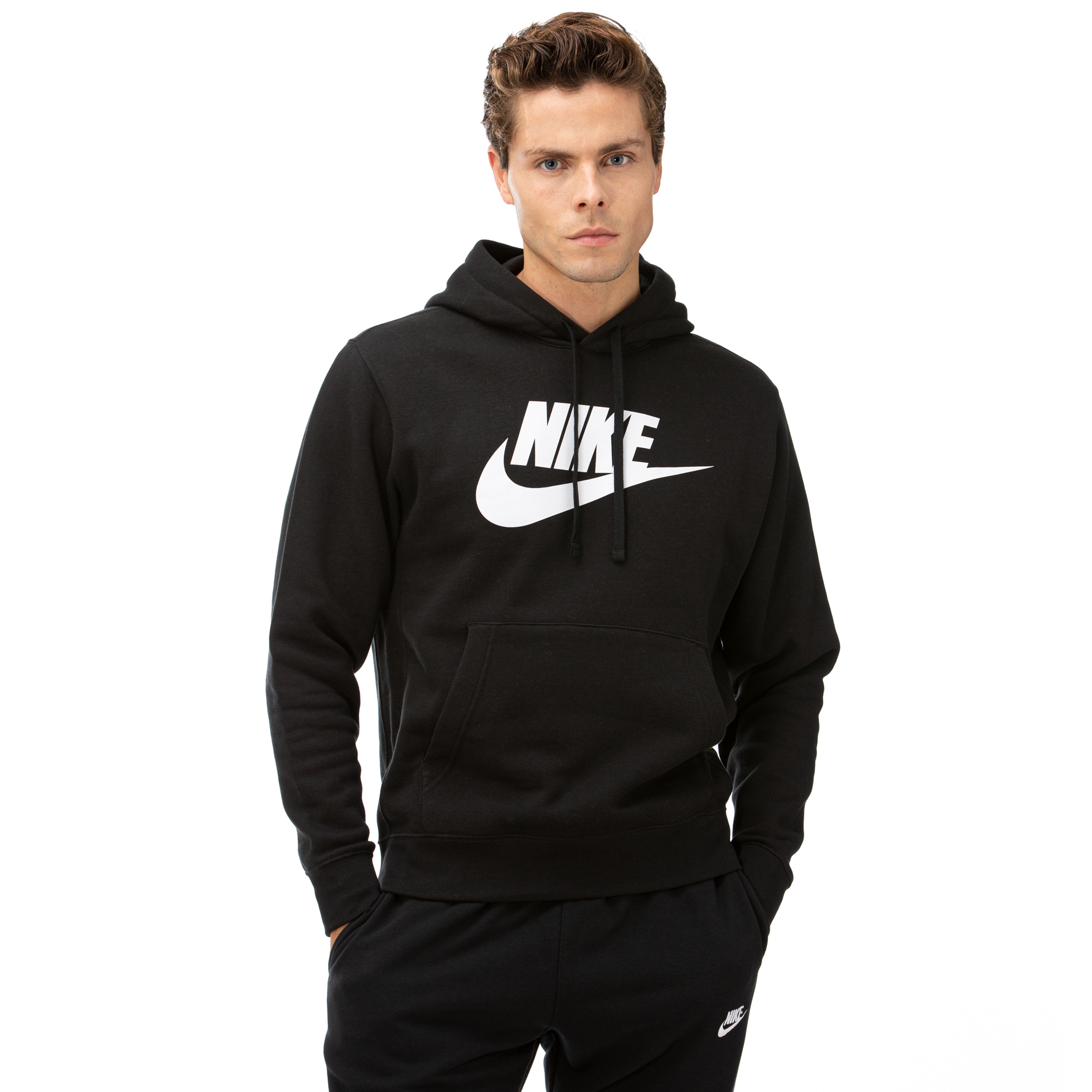 Nike Club Hoodie Po Bb Gx Erkek Siyah Hoodie