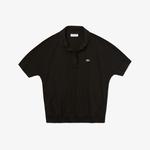 Kadın Relaxed Fit Siyah Polo