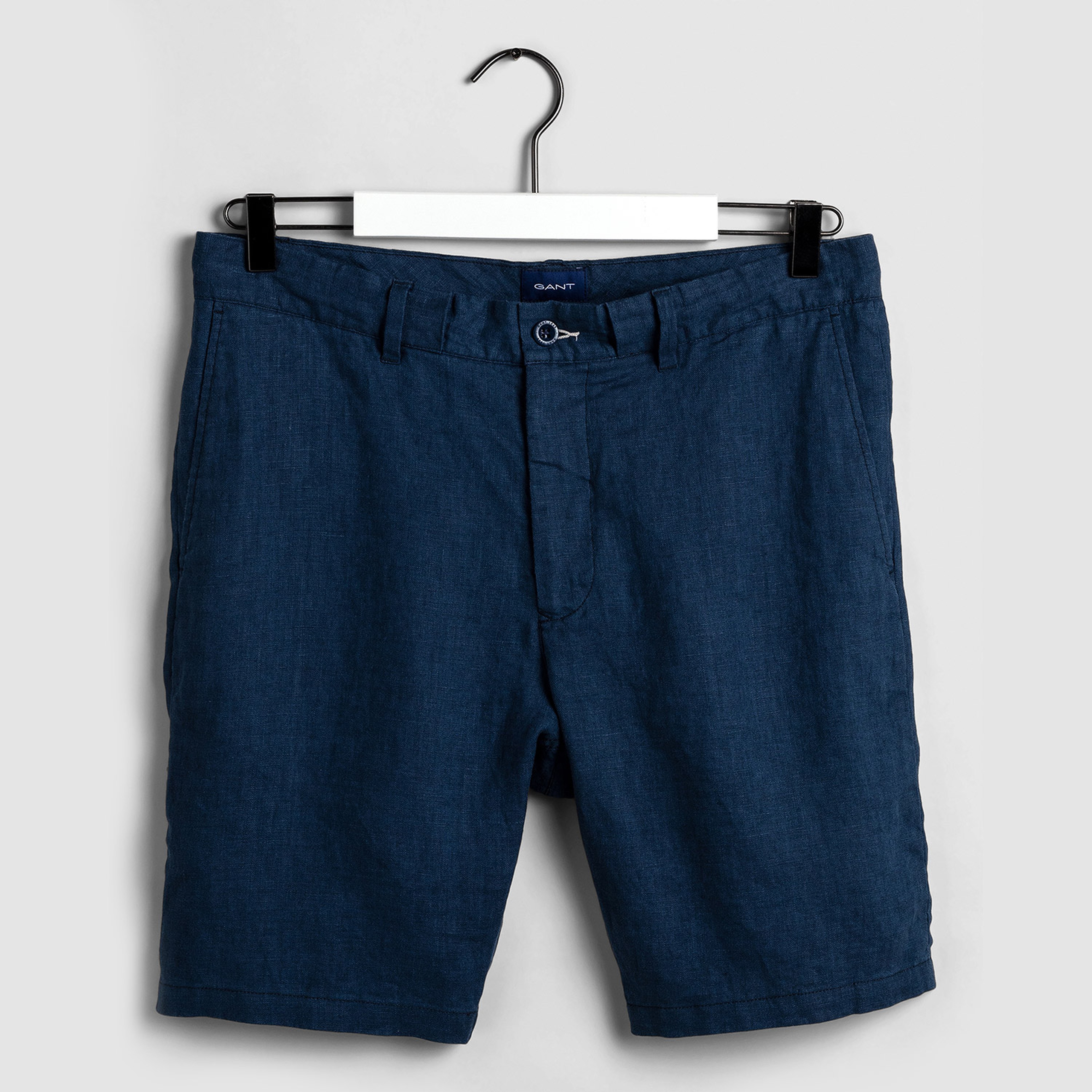 Gant Erkek Lacivert Relaxed Fit Keten Şort