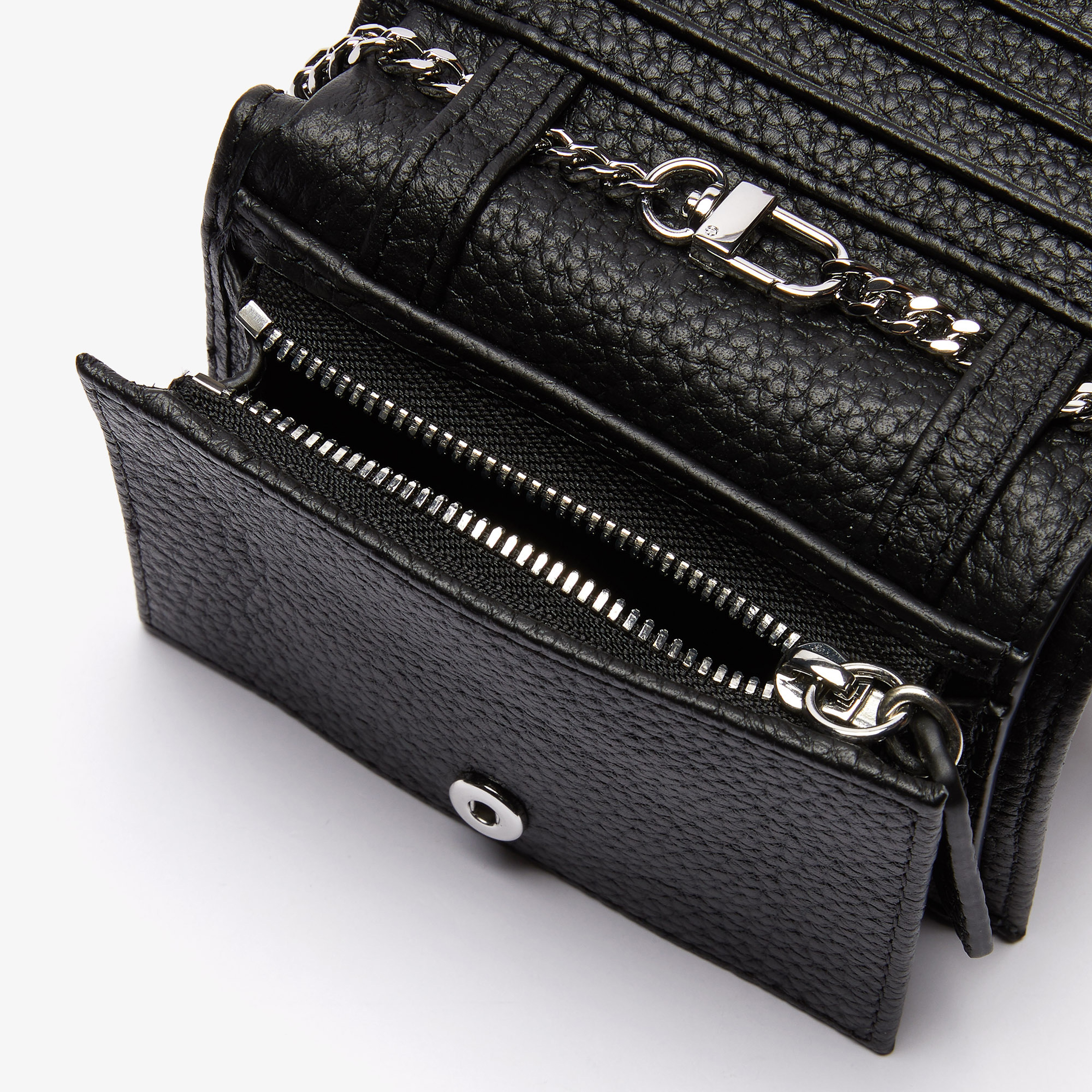 Lacoste Croco Crew Kadın Siyah Telefon Çantası/Cüzdan