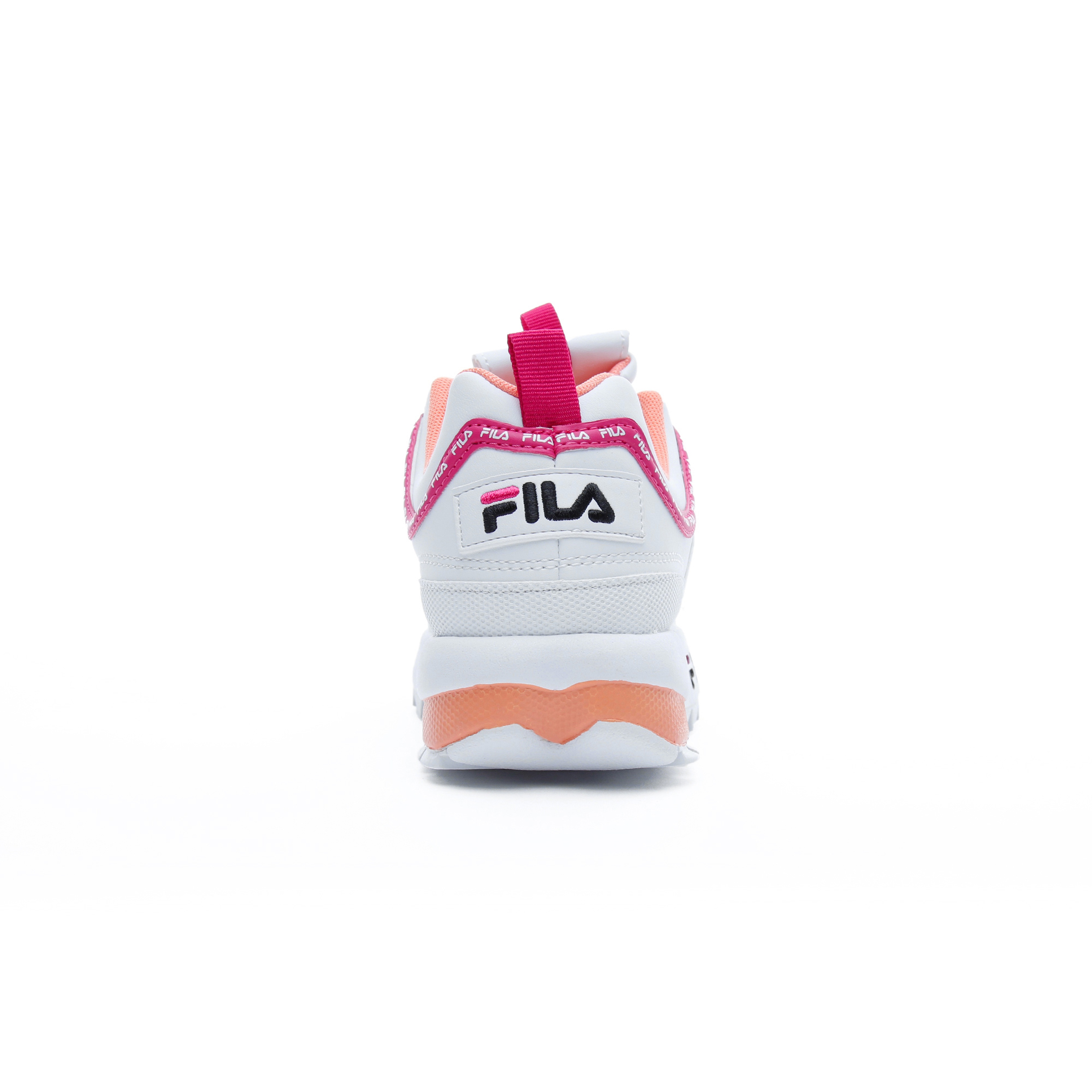 Fila Disruptor Logo Kadın Beyaz/Turuncu Spor Ayakkabı