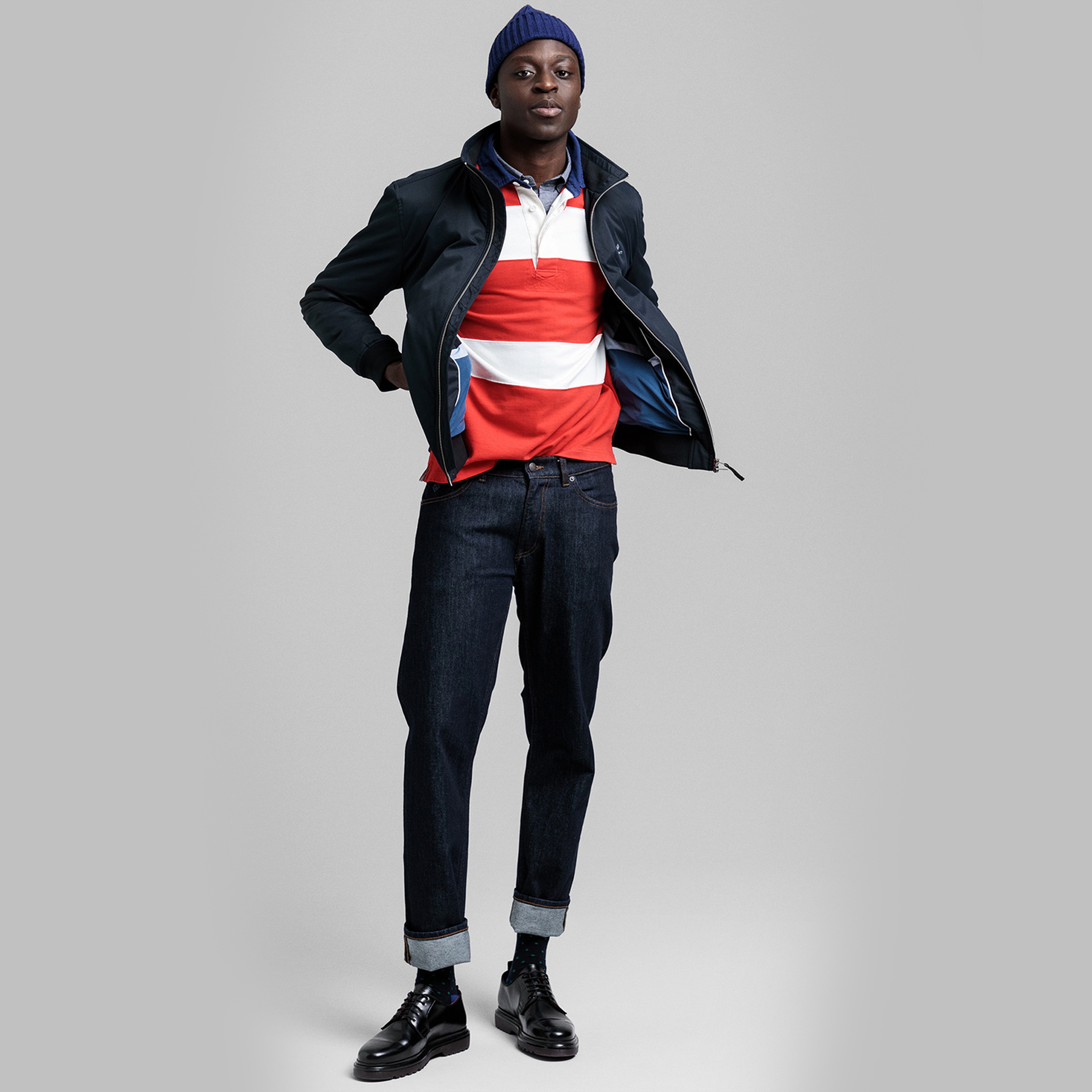 GANT Erkek Siyah Regular Fit Mont