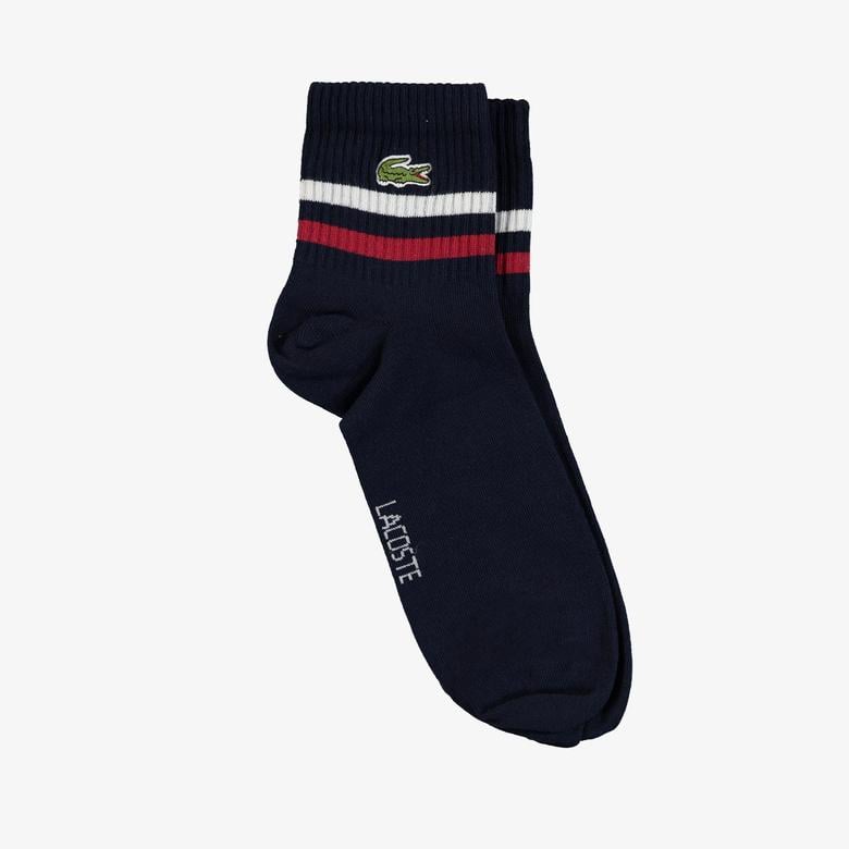 Erkek Çizgili Lacivert Çorap