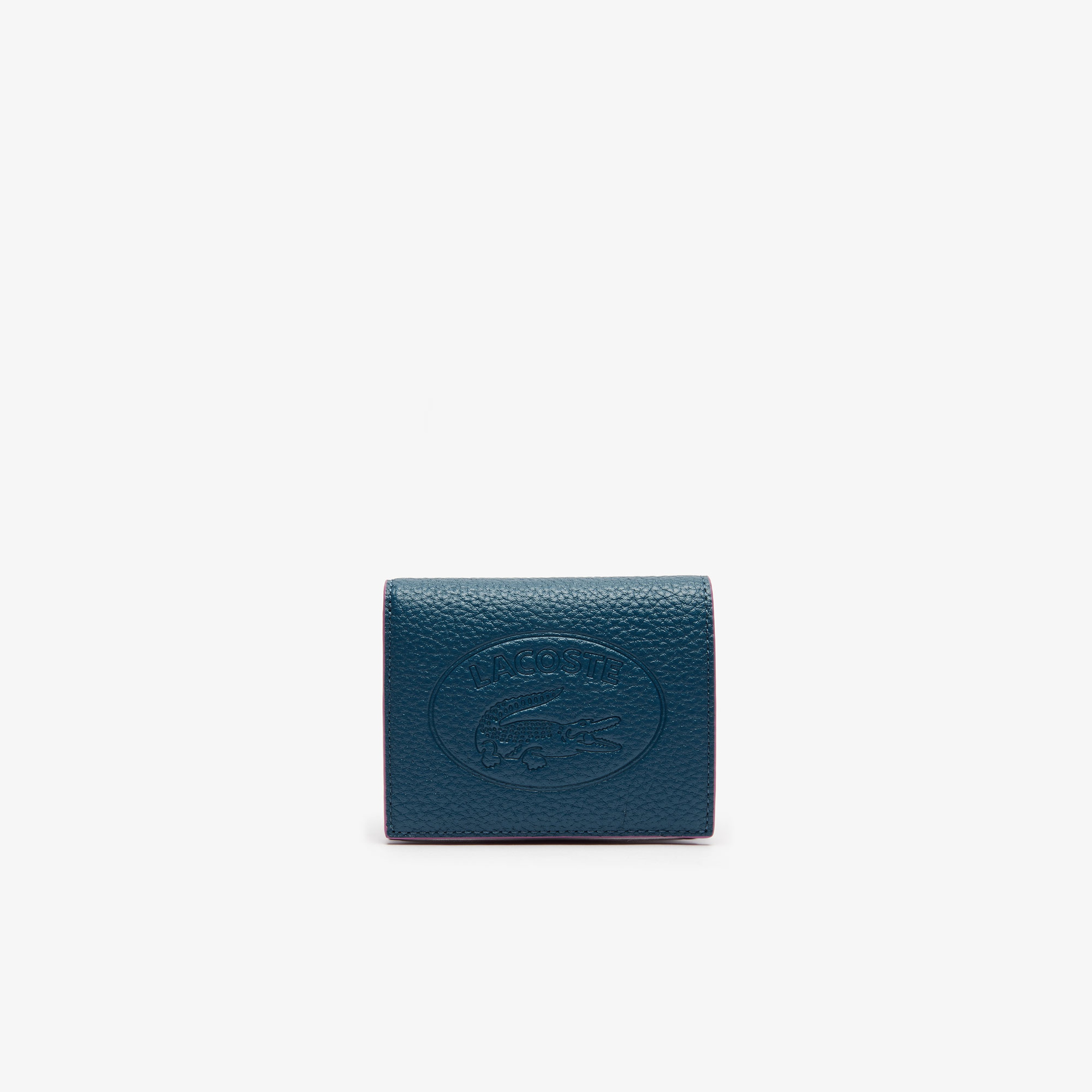 Lacoste Croco Crew Lacivert Deri Cüzdan